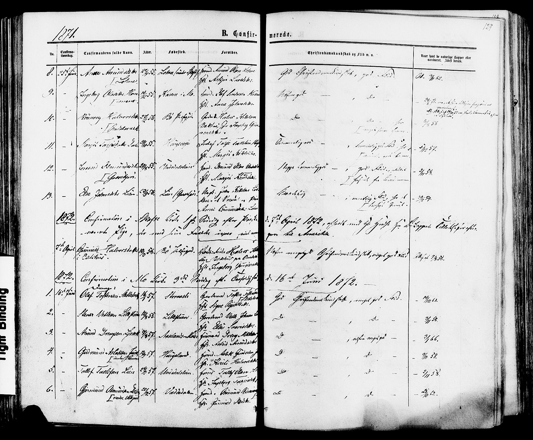 Mo kirkebøker, AV/SAKO-A-286/F/Fa/L0006: Parish register (official) no. I 6, 1865-1885, p. 124