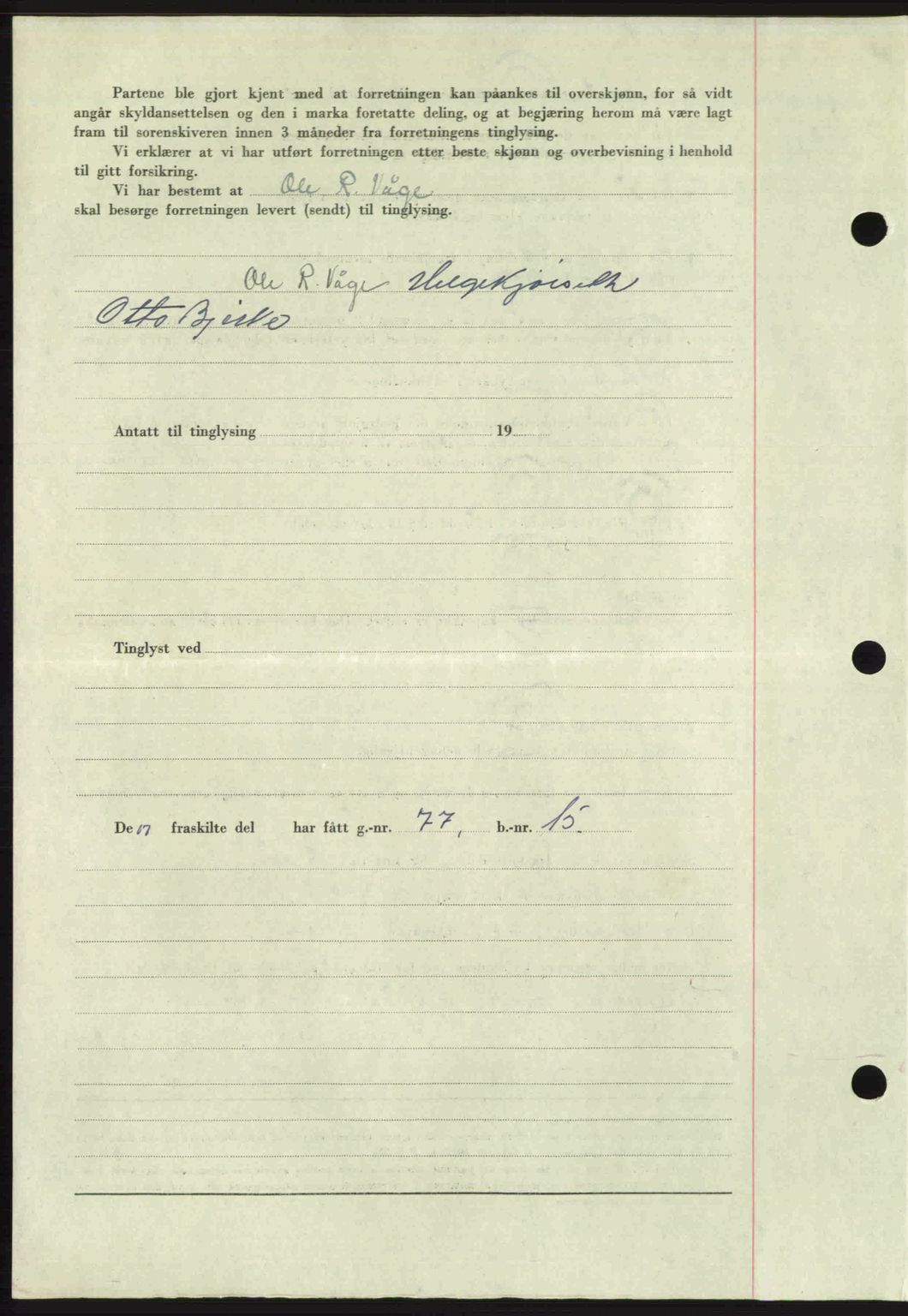 Romsdal sorenskriveri, AV/SAT-A-4149/1/2/2C: Mortgage book no. A30, 1949-1949, Diary no: : 1673/1949