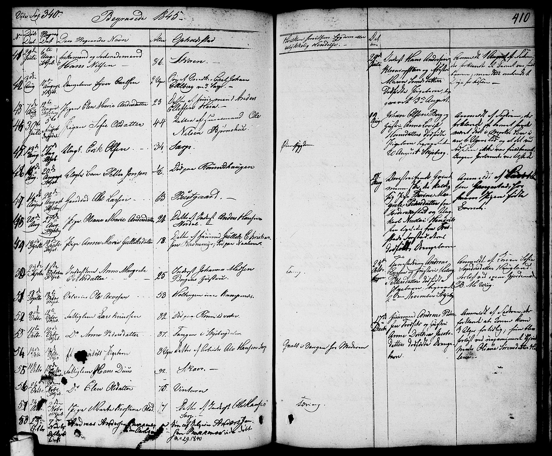 Skjeberg prestekontor Kirkebøker, AV/SAO-A-10923/F/Fa/L0005: Parish register (official) no. I 5, 1830-1845, p. 410