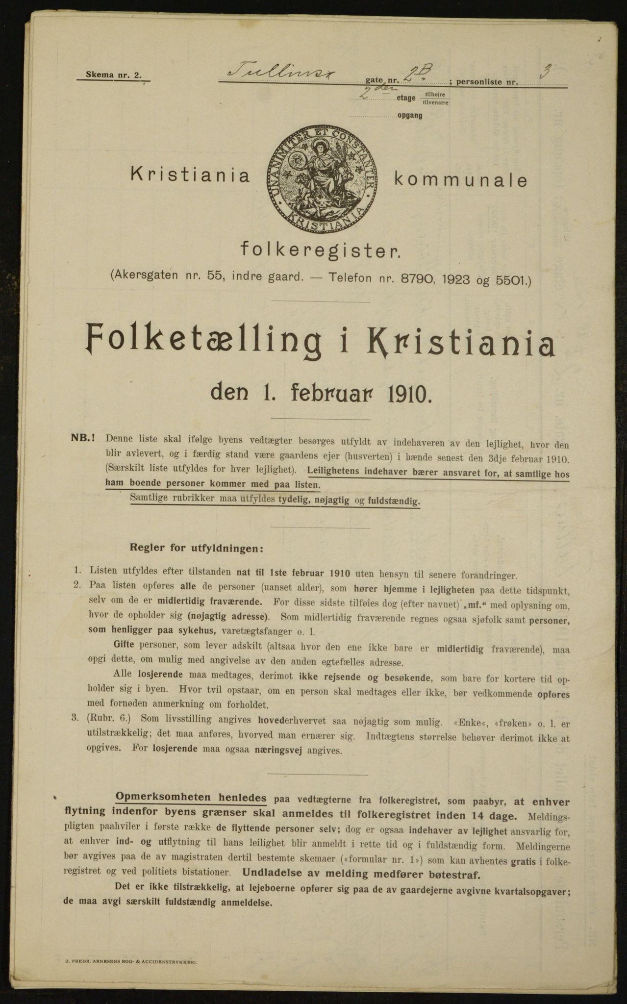 OBA, Municipal Census 1910 for Kristiania, 1910, p. 111352