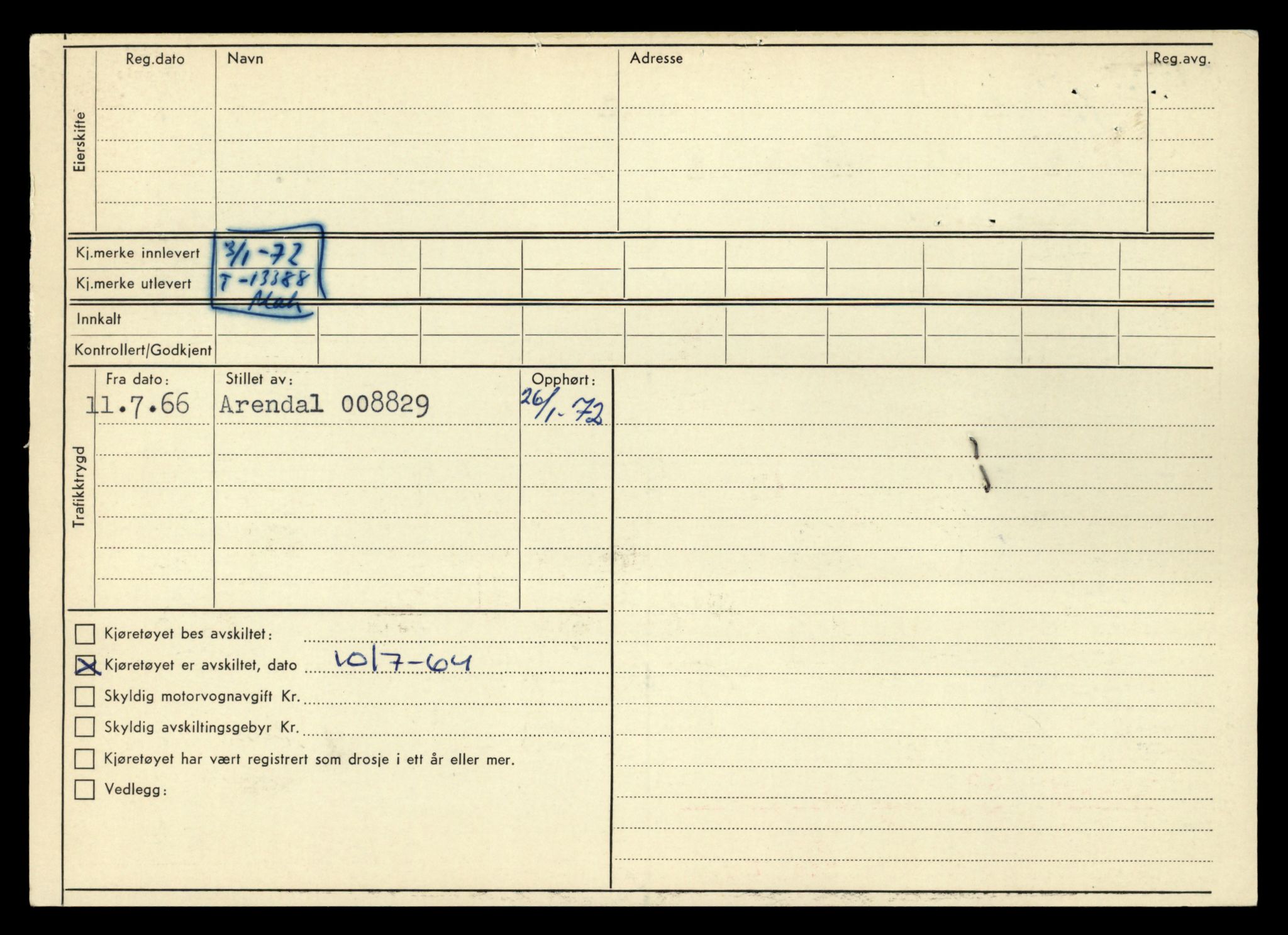 Møre og Romsdal vegkontor - Ålesund trafikkstasjon, AV/SAT-A-4099/F/Fe/L0039: Registreringskort for kjøretøy T 13361 - T 13530, 1927-1998, p. 432