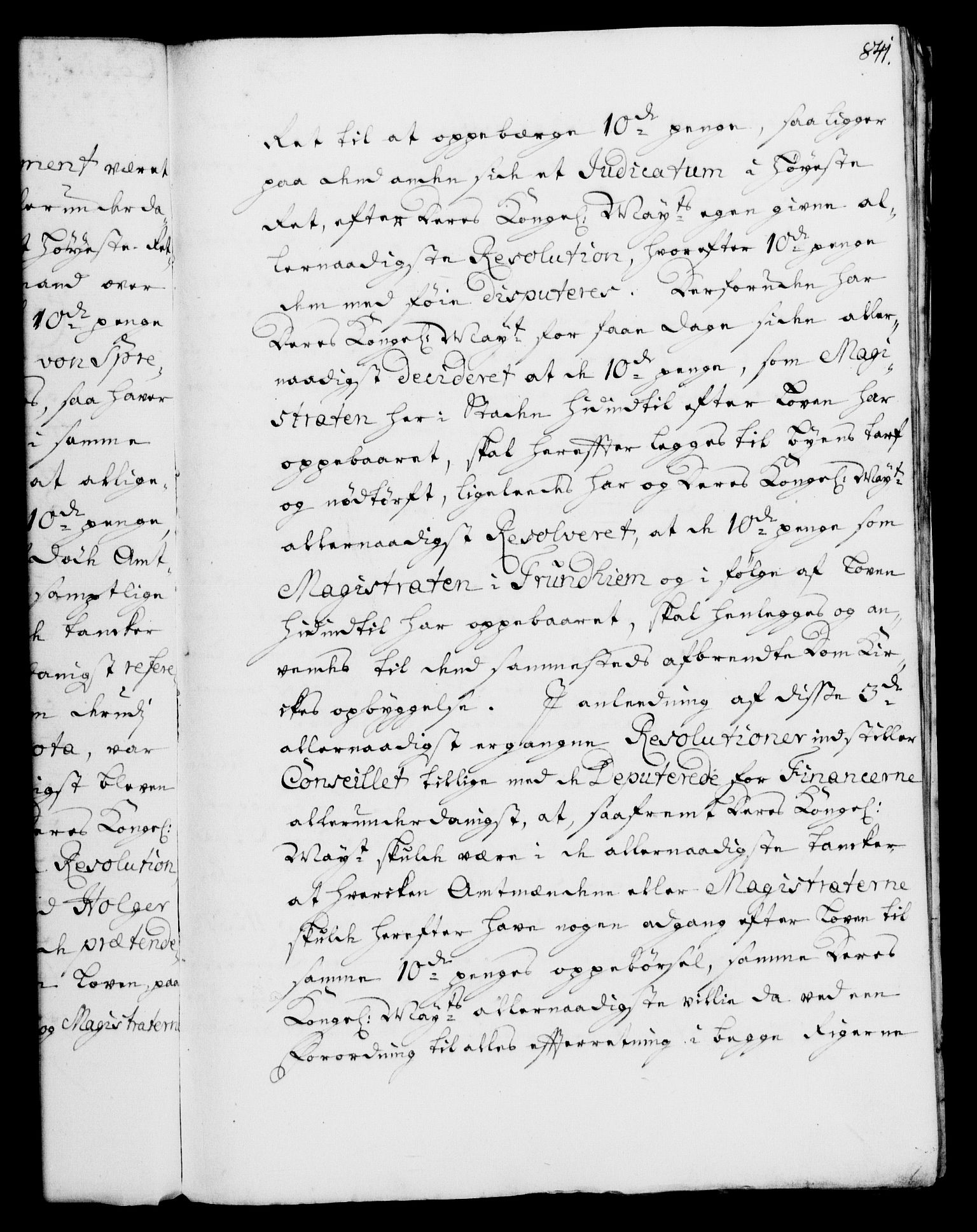 Rentekammeret, Kammerkanselliet, RA/EA-3111/G/Gf/Gfa/L0002: Norsk relasjons- og resolusjonsprotokoll (merket RK 52.2), 1720, p. 814
