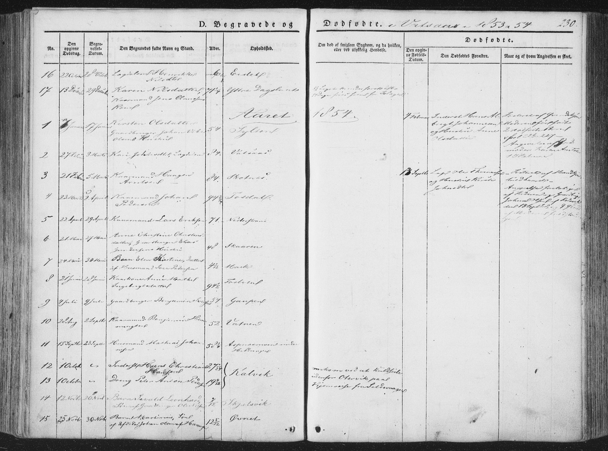 Ministerialprotokoller, klokkerbøker og fødselsregistre - Nordland, AV/SAT-A-1459/810/L0144: Parish register (official) no. 810A07 /1, 1841-1862, p. 230