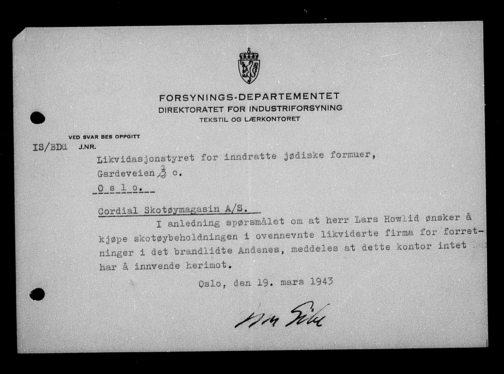 Justisdepartementet, Tilbakeføringskontoret for inndratte formuer, AV/RA-S-1564/H/Hc/Hcc/L0929: --, 1945-1947, p. 30