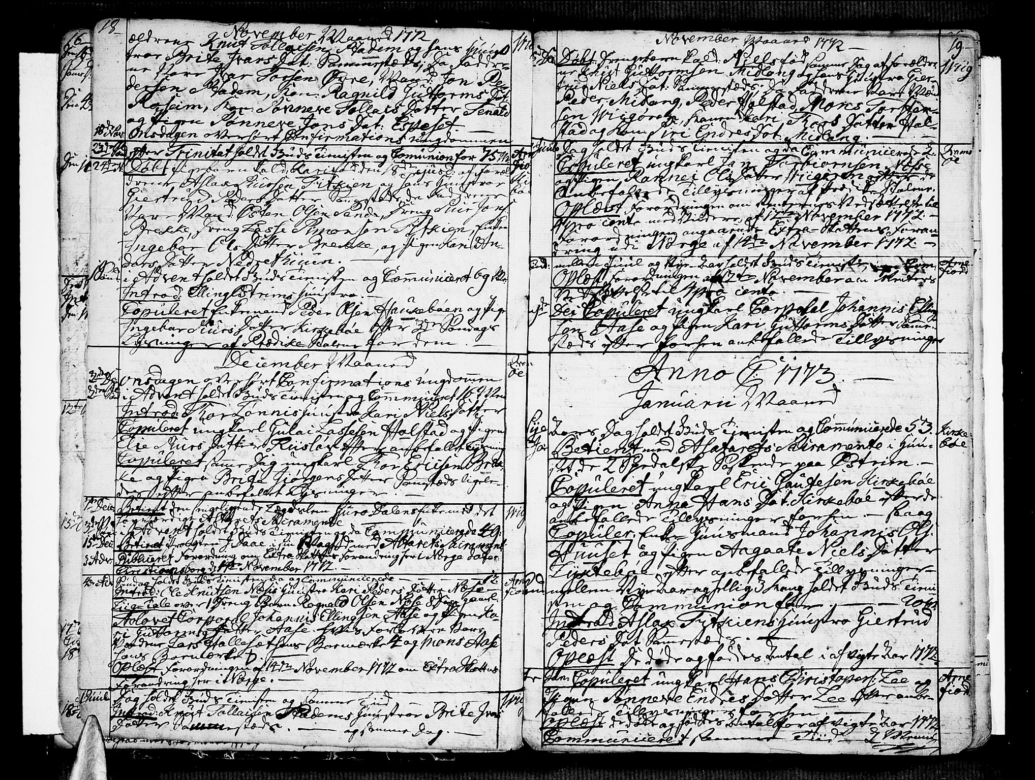 Vik sokneprestembete, AV/SAB-A-81501/H/Haa/Haaa/L0004: Parish register (official) no. A 4, 1772-1783, p. 18-19