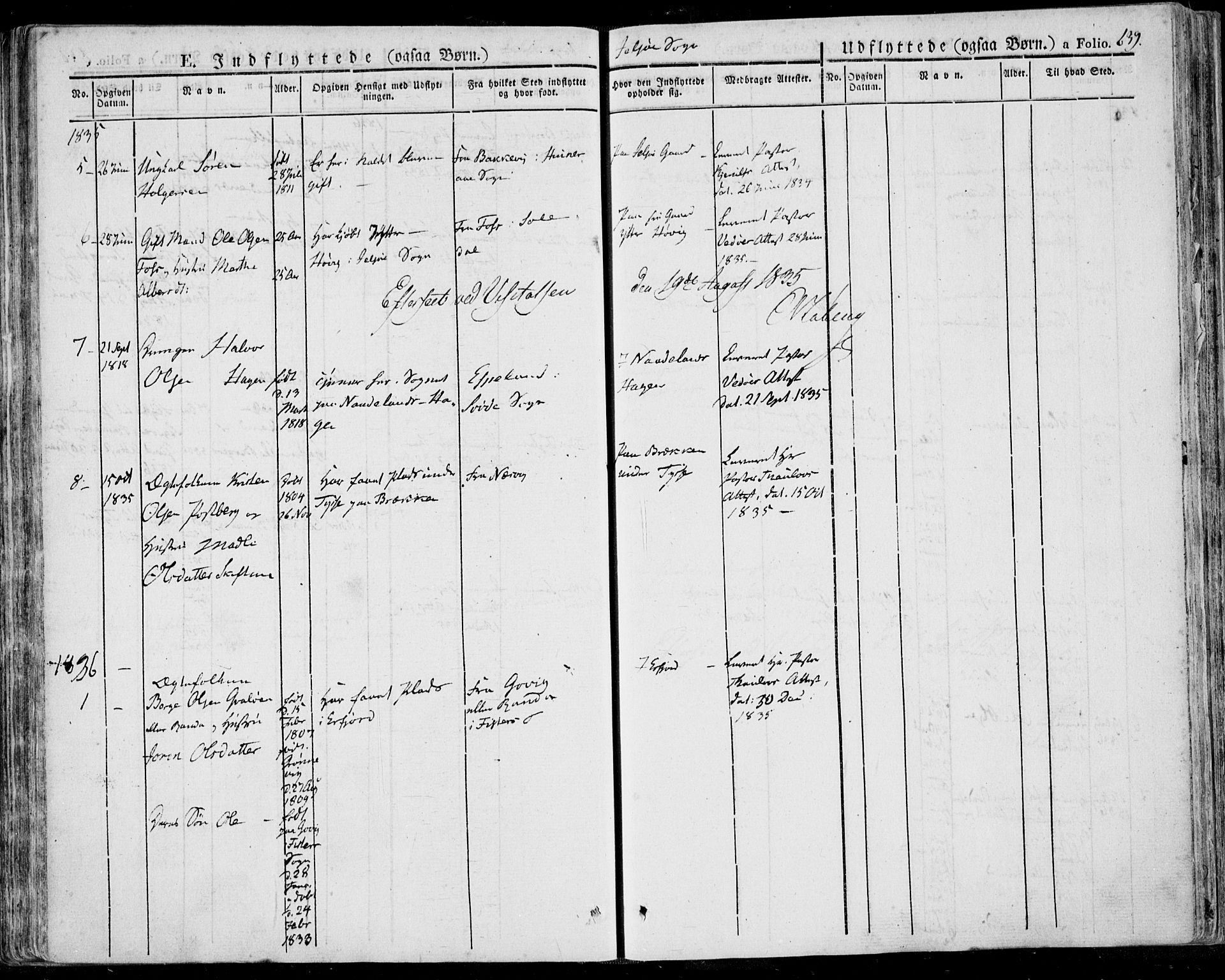 Jelsa sokneprestkontor, SAST/A-101842/01/IV: Parish register (official) no. A 6.2, 1828-1853, p. 639