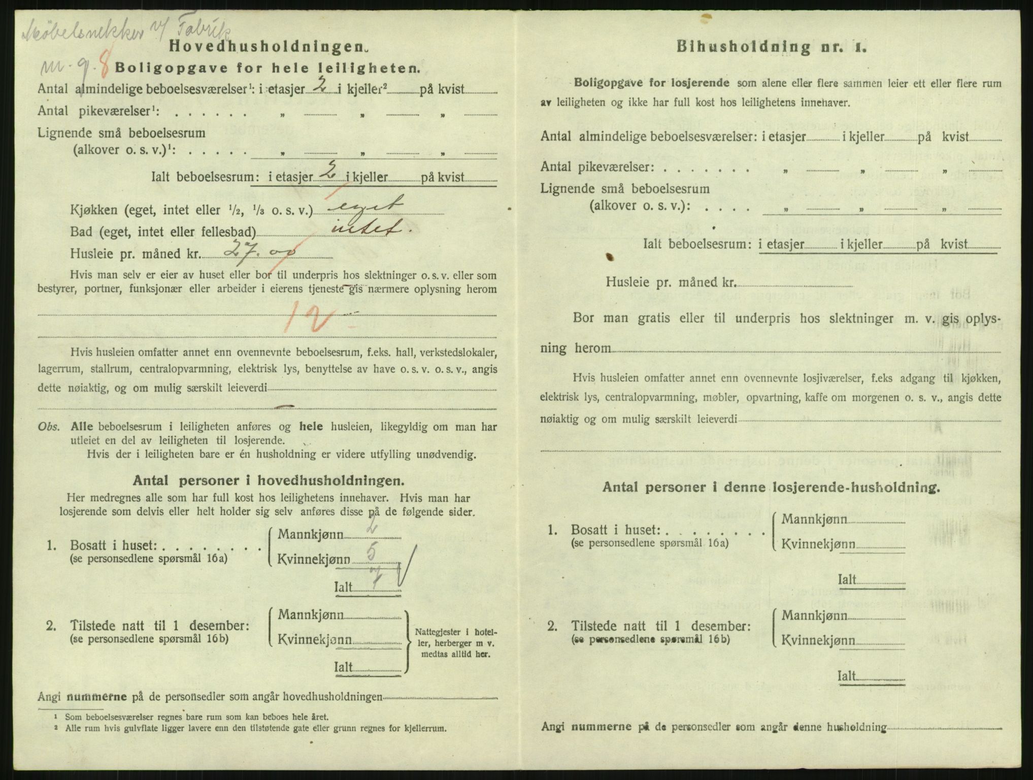 SAH, 1920 census for Gjøvik, 1920, p. 1985