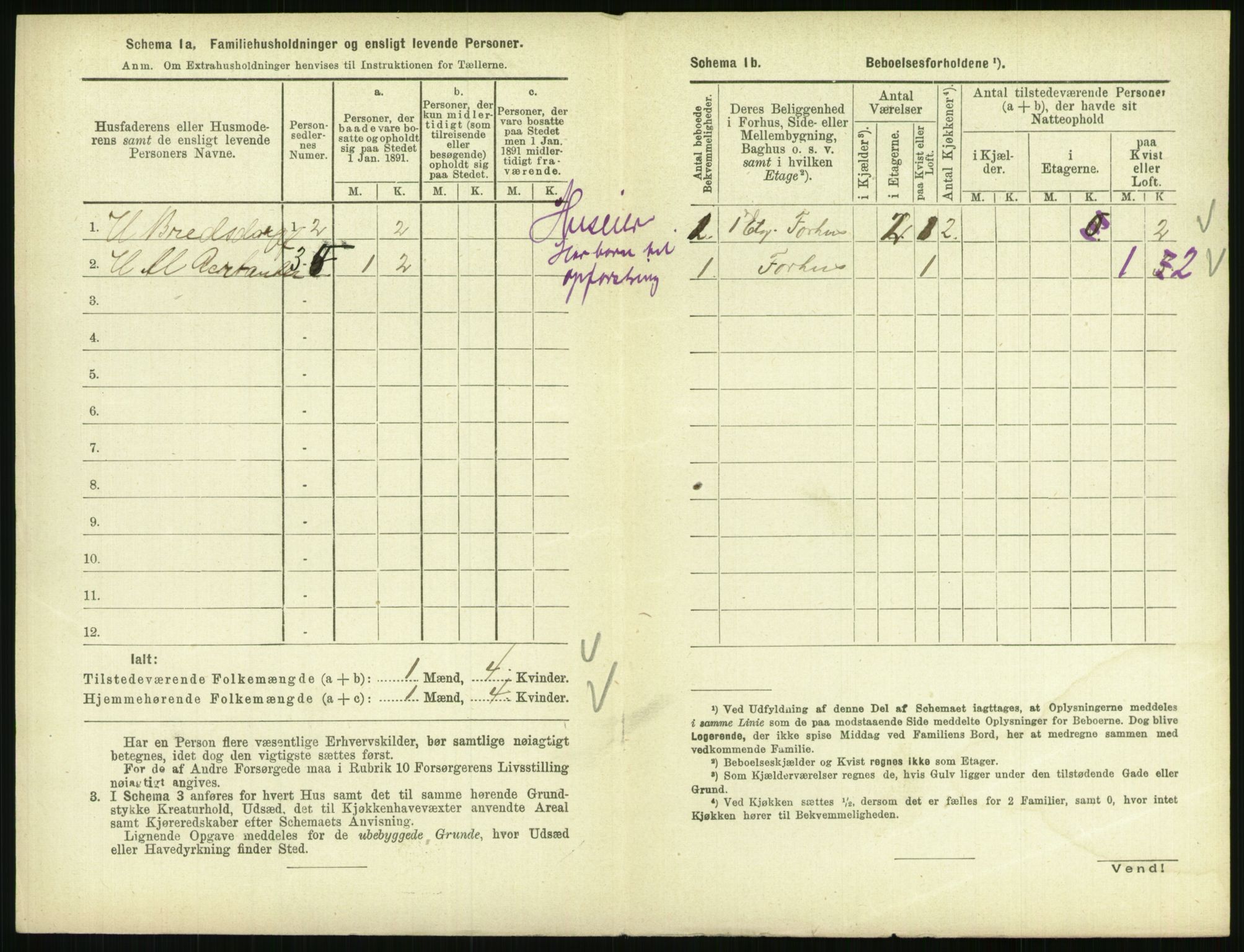 RA, 1891 census for 0801 Kragerø, 1891, p. 805
