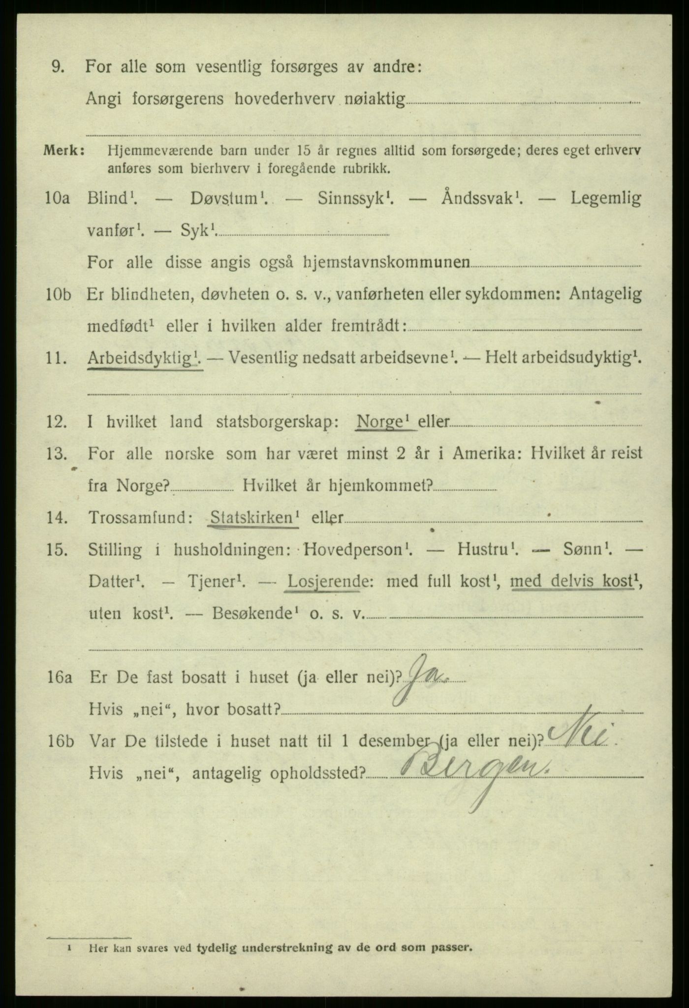 SAB, 1920 census for Eid, 1920, p. 2007