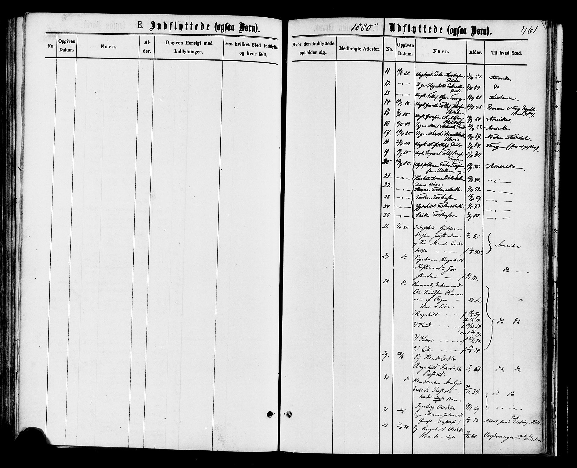 Øystre Slidre prestekontor, AV/SAH-PREST-138/H/Ha/Haa/L0002: Parish register (official) no. 2, 1874-1886, p. 461