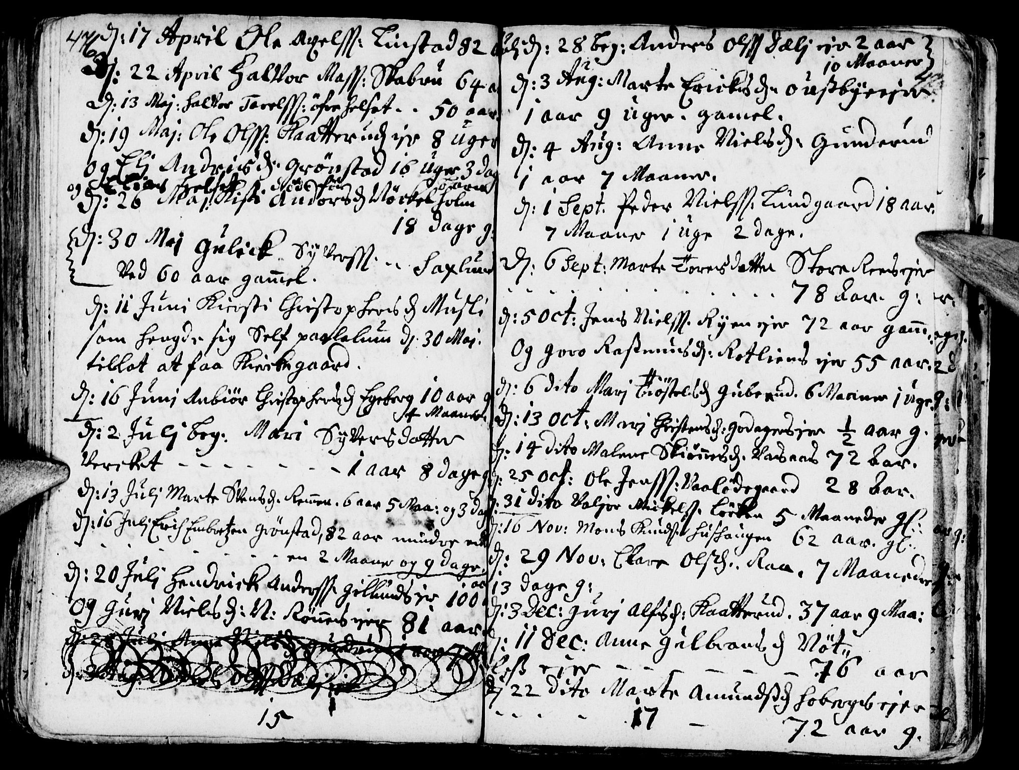 Stange prestekontor, AV/SAH-PREST-002/K/L0002: Parish register (official) no. 2, 1724-1740, p. 476-477