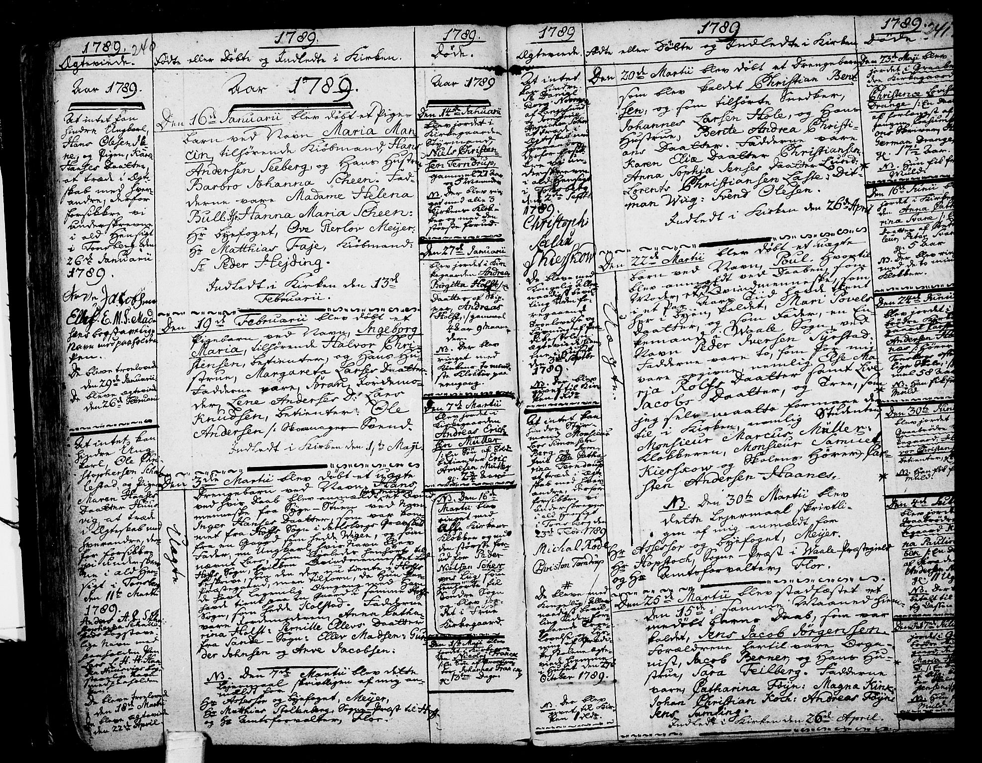 Tønsberg kirkebøker, SAKO/A-330/F/Fb/L0001: Parish register (official) no. II 1, 1690-1796, p. 240-241