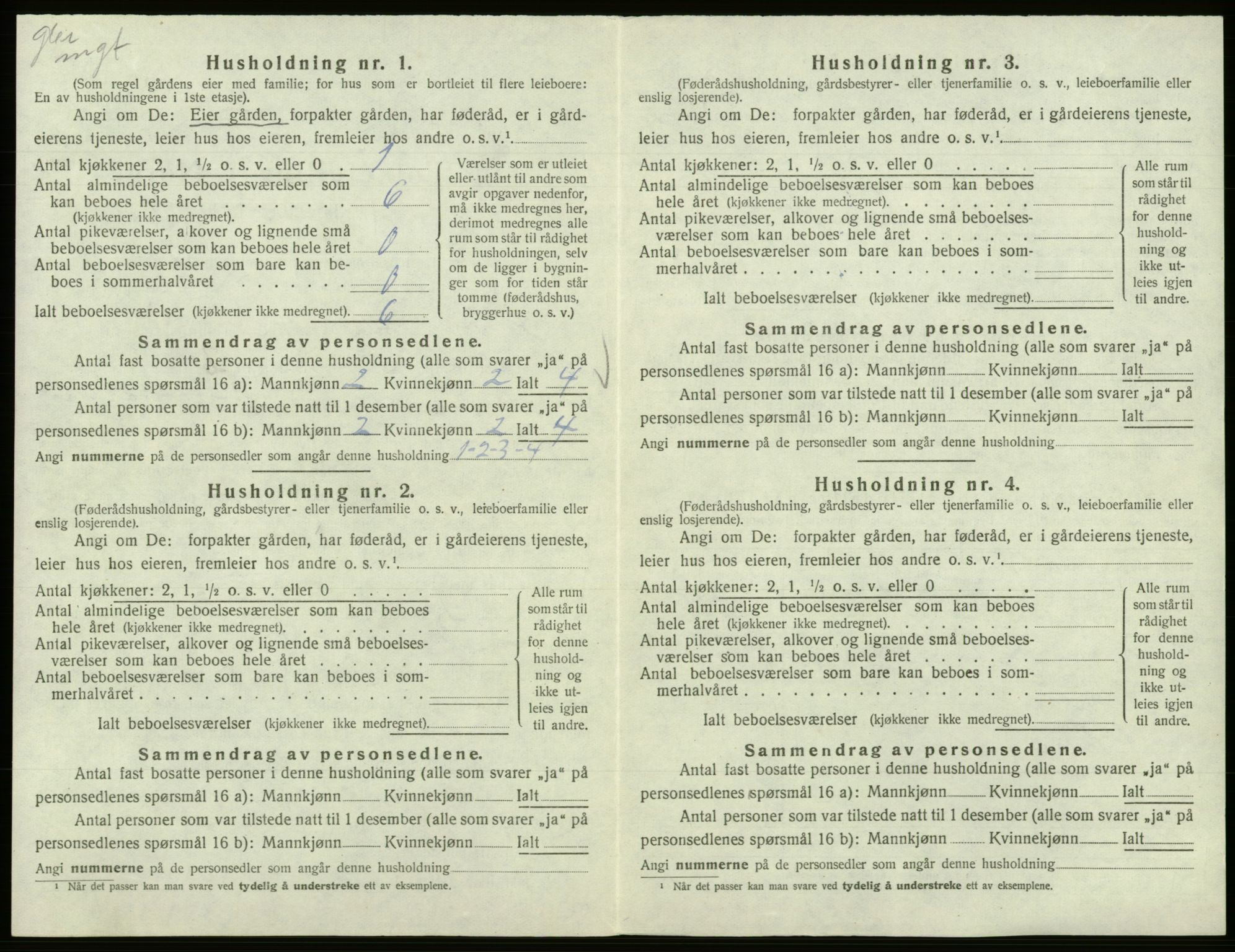 SAB, 1920 census for Strandvik, 1920, p. 737