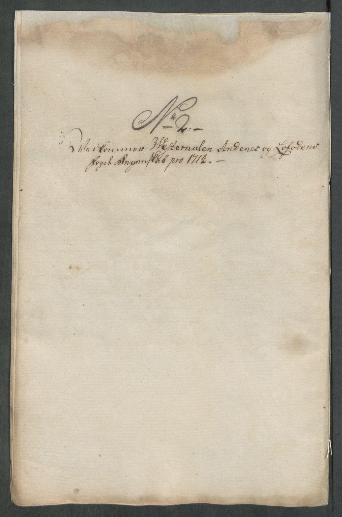 Rentekammeret inntil 1814, Reviderte regnskaper, Fogderegnskap, AV/RA-EA-4092/R67/L4680: Fogderegnskap Vesterålen, Andenes og Lofoten, 1714, p. 63