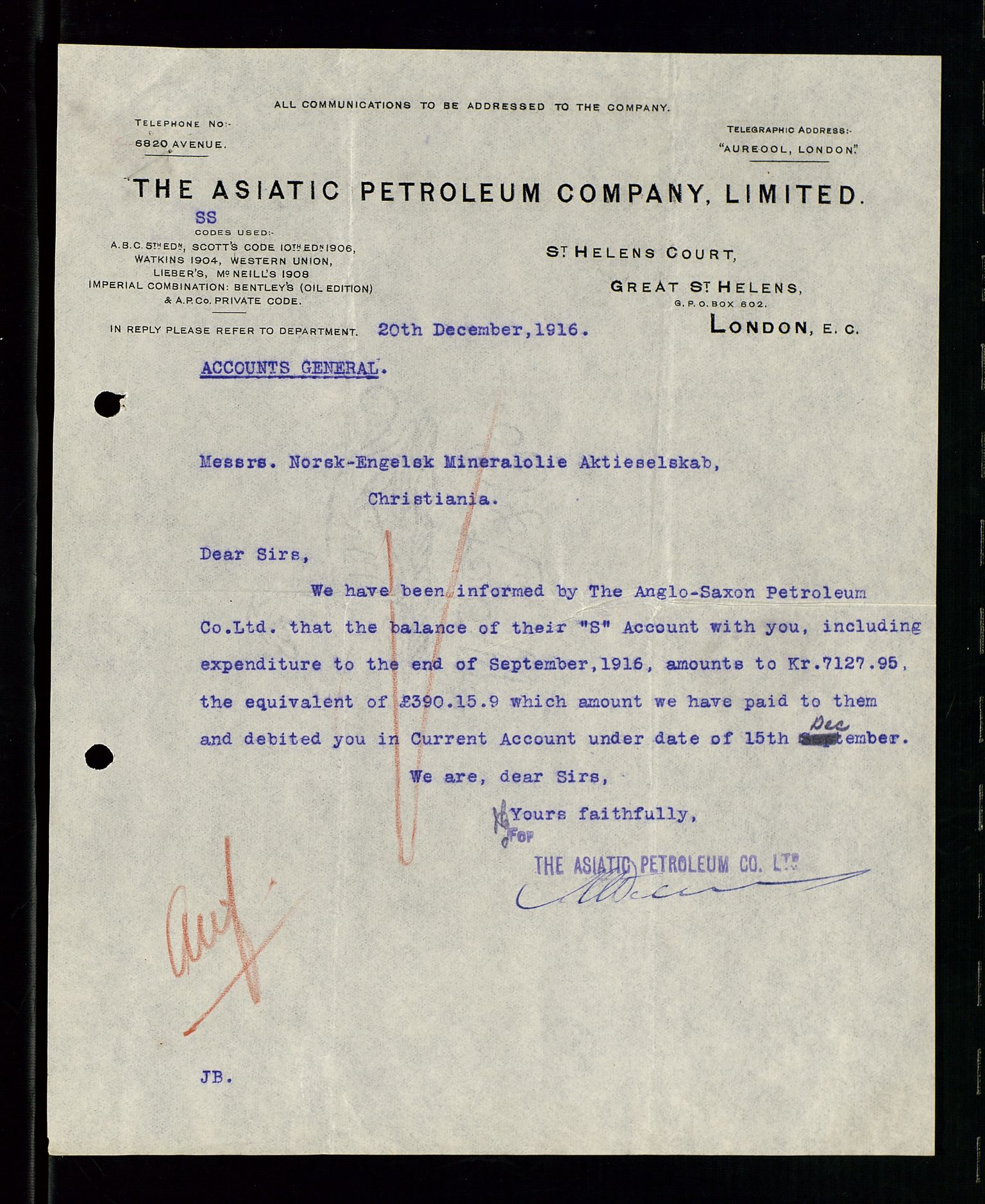 Pa 1521 - A/S Norske Shell, AV/SAST-A-101915/E/Ea/Eaa/L0001: Sjefskorrespondanse, 1917, p. 541