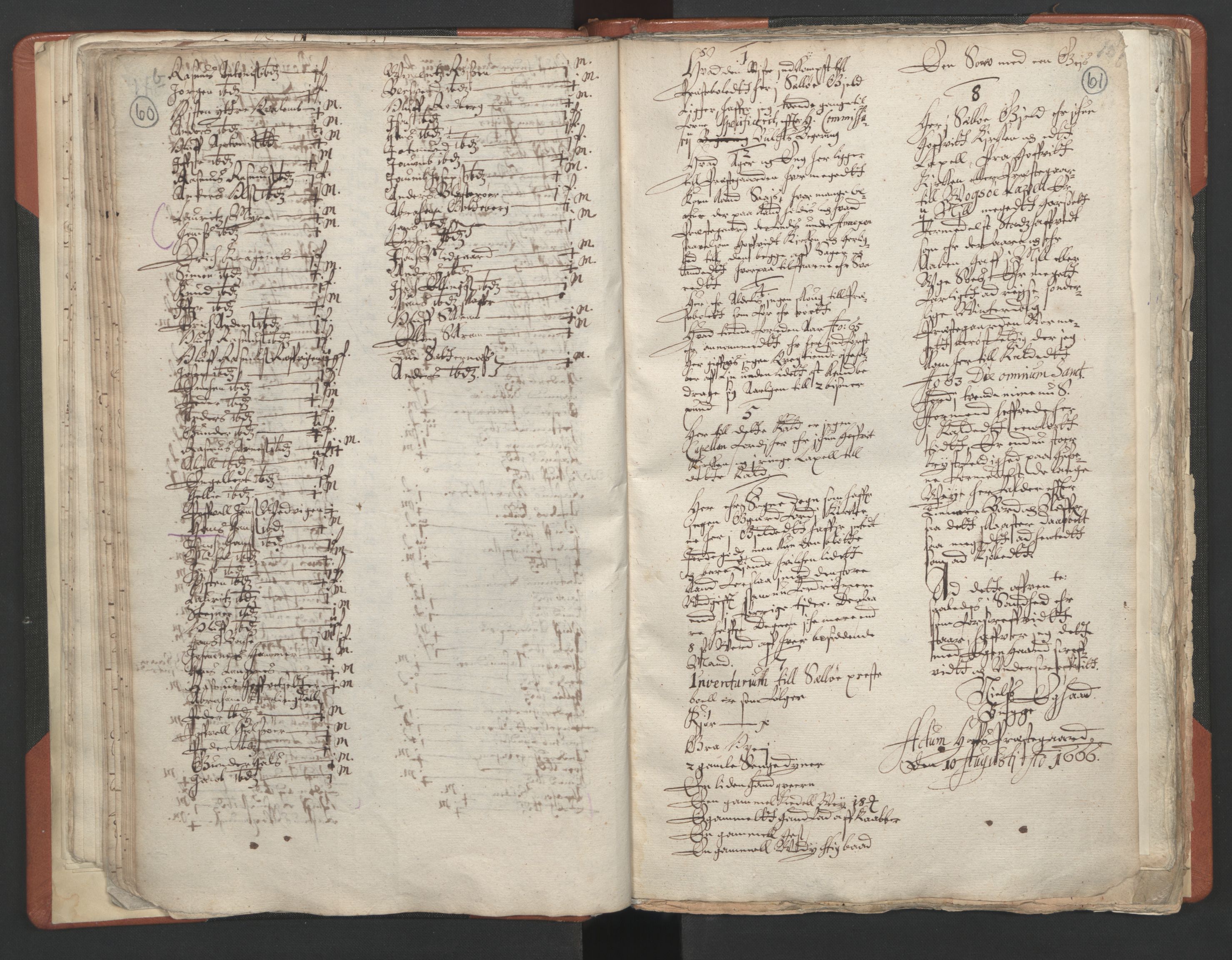 RA, Vicar's Census 1664-1666, no. 25: Nordfjord deanery, 1664-1666, p. 60-61