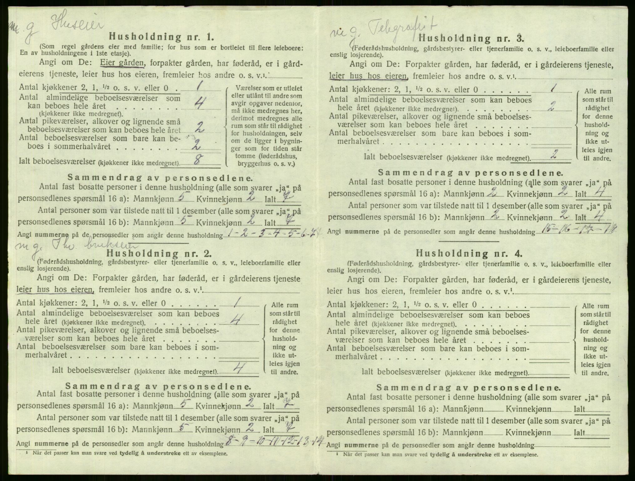 SAKO, 1920 census for Lier, 1920, p. 1446