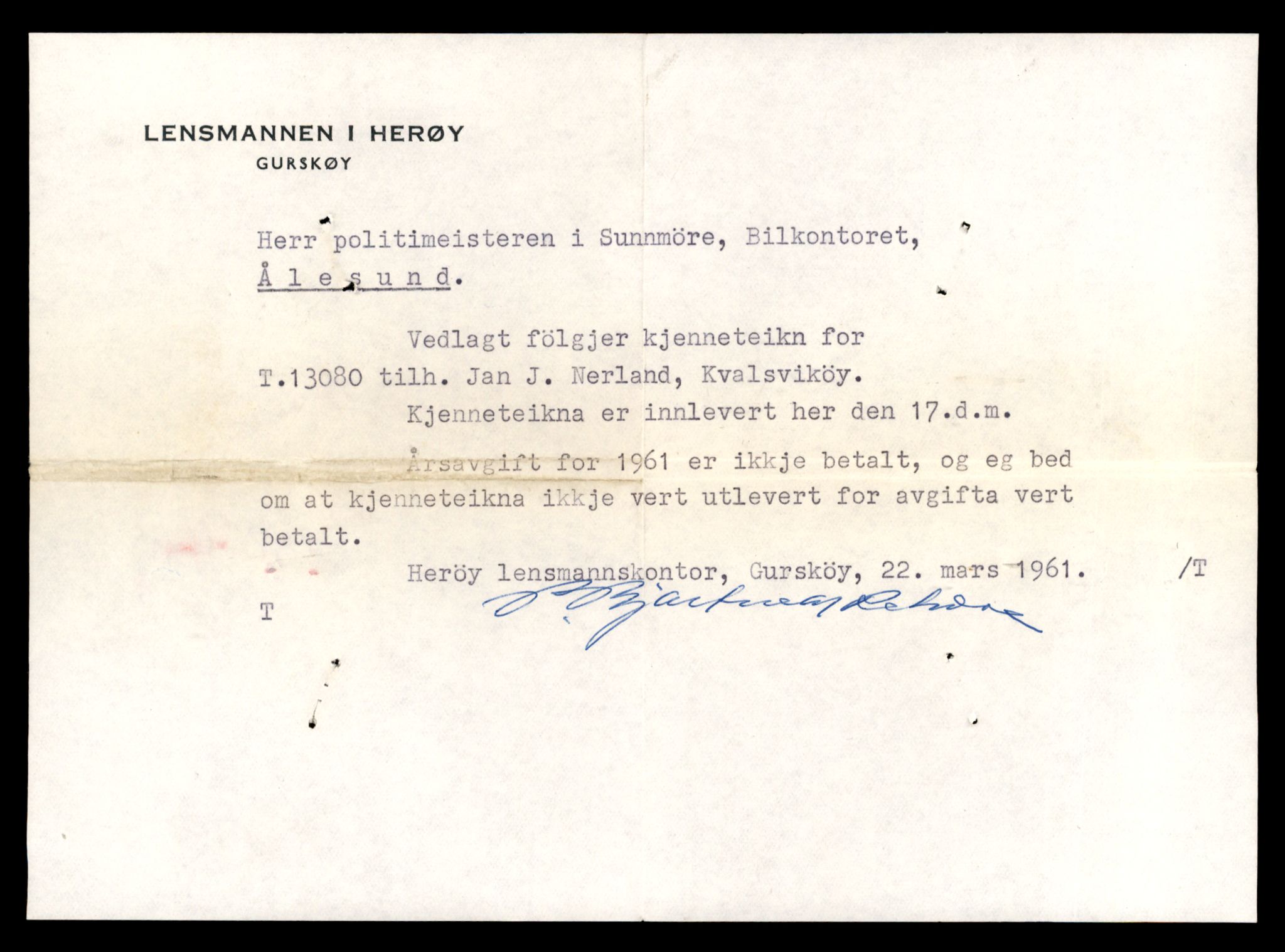 Møre og Romsdal vegkontor - Ålesund trafikkstasjon, AV/SAT-A-4099/F/Fe/L0037: Registreringskort for kjøretøy T 13031 - T 13179, 1927-1998, p. 975