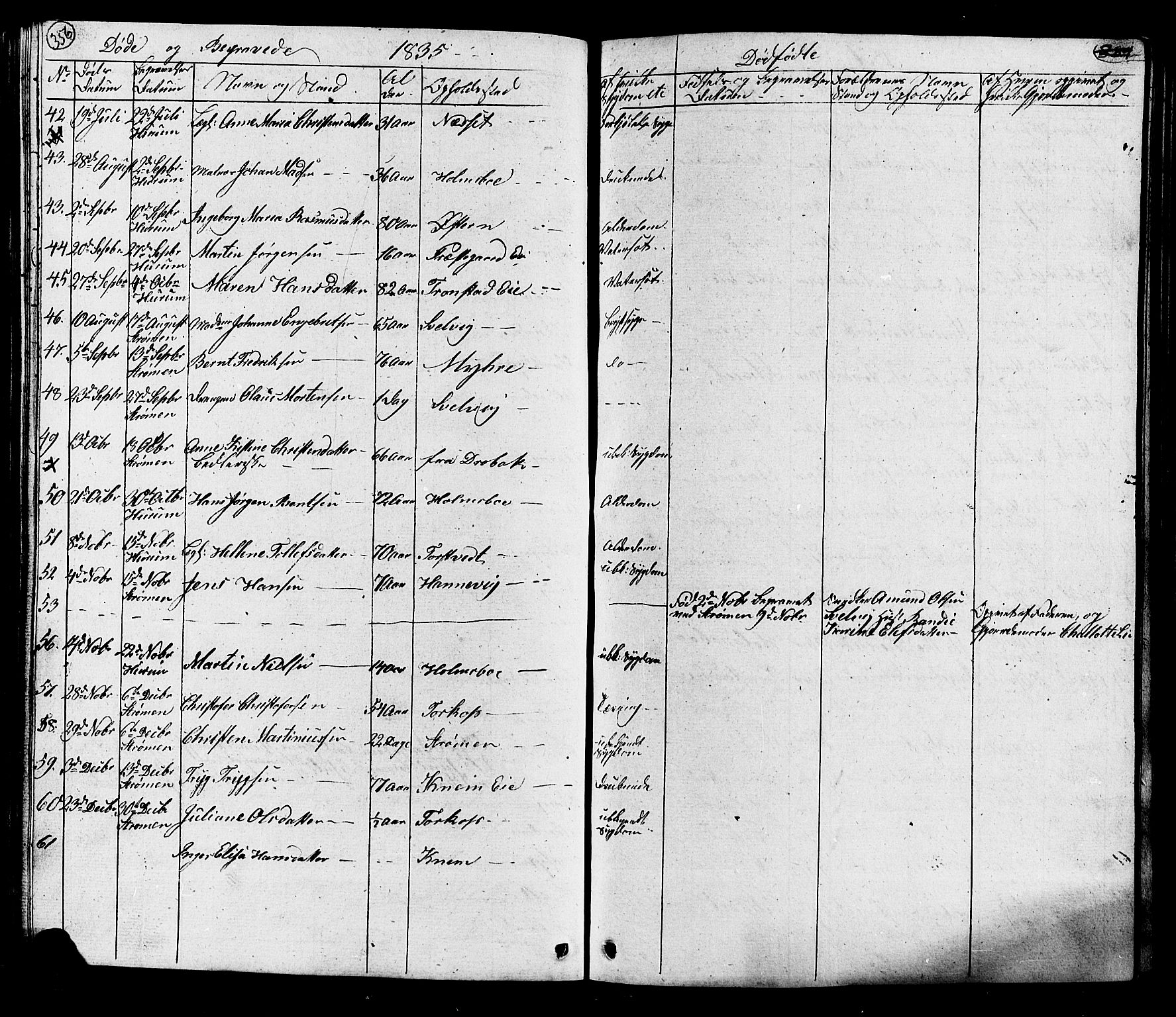 Hurum kirkebøker, AV/SAKO-A-229/G/Ga/L0002: Parish register (copy) no. I 2, 1827-1857, p. 356