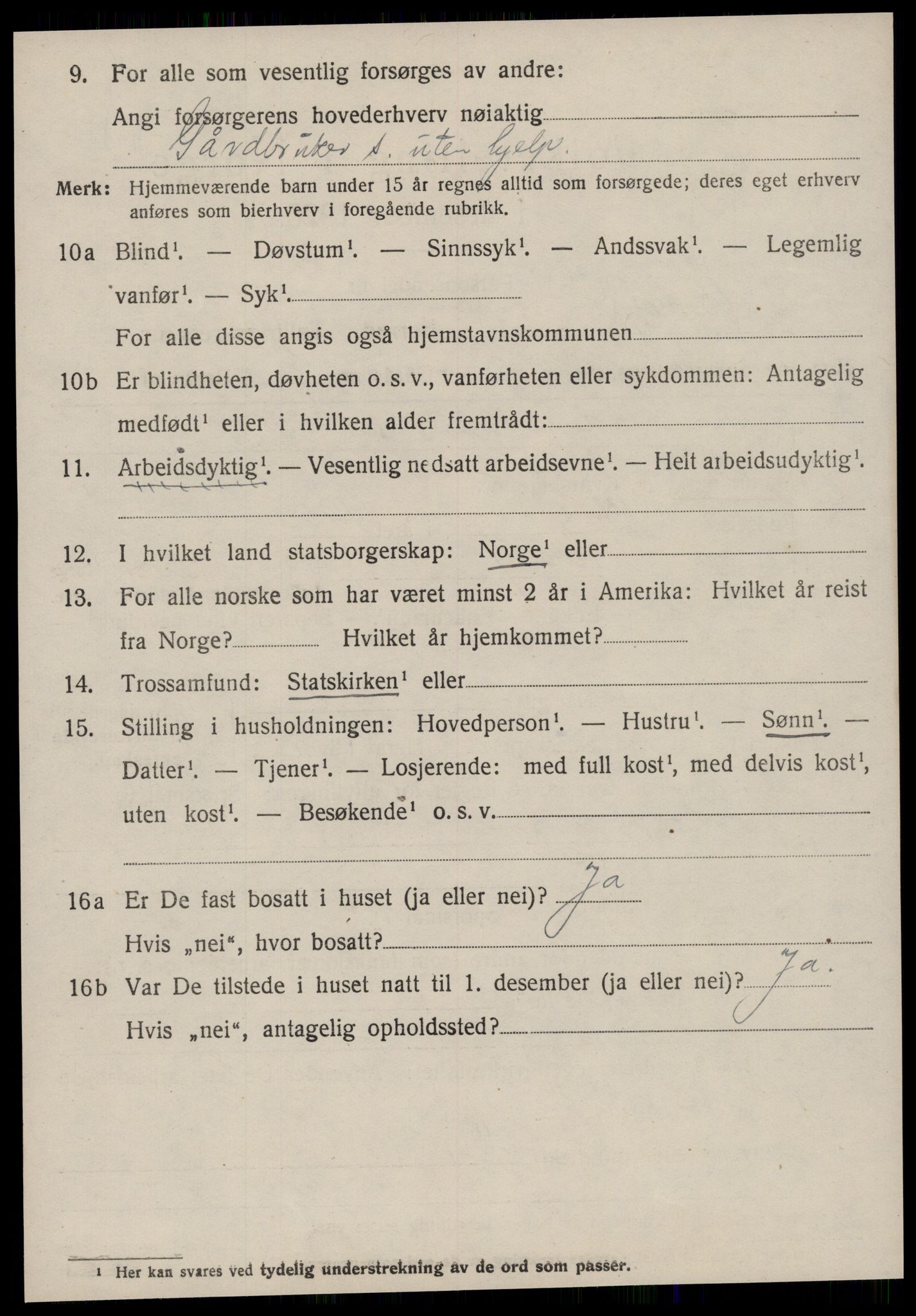 SAT, 1920 census for Edøy, 1920, p. 927