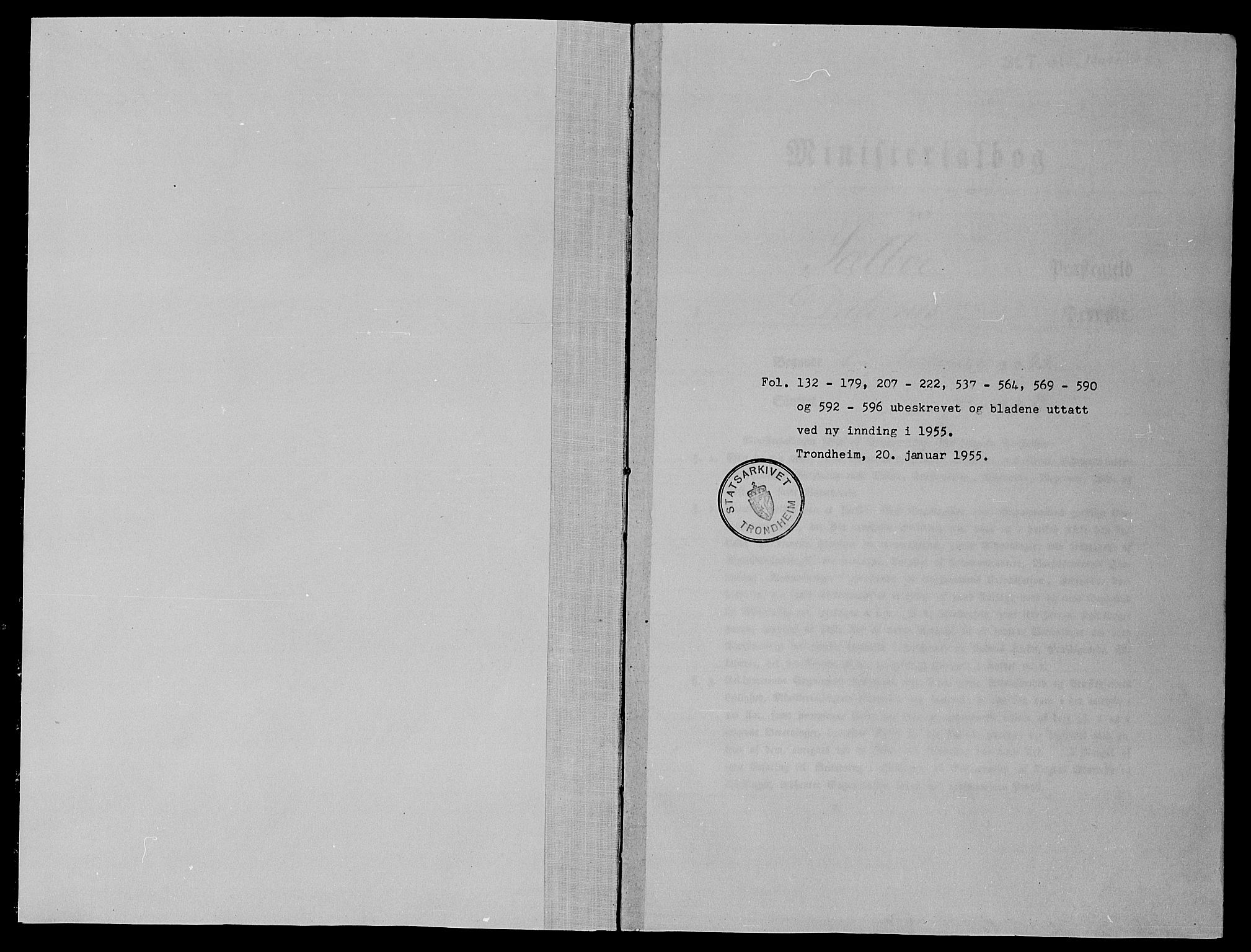 Ministerialprotokoller, klokkerbøker og fødselsregistre - Sør-Trøndelag, SAT/A-1456/695/L1145: Parish register (official) no. 695A06 /1, 1843-1859