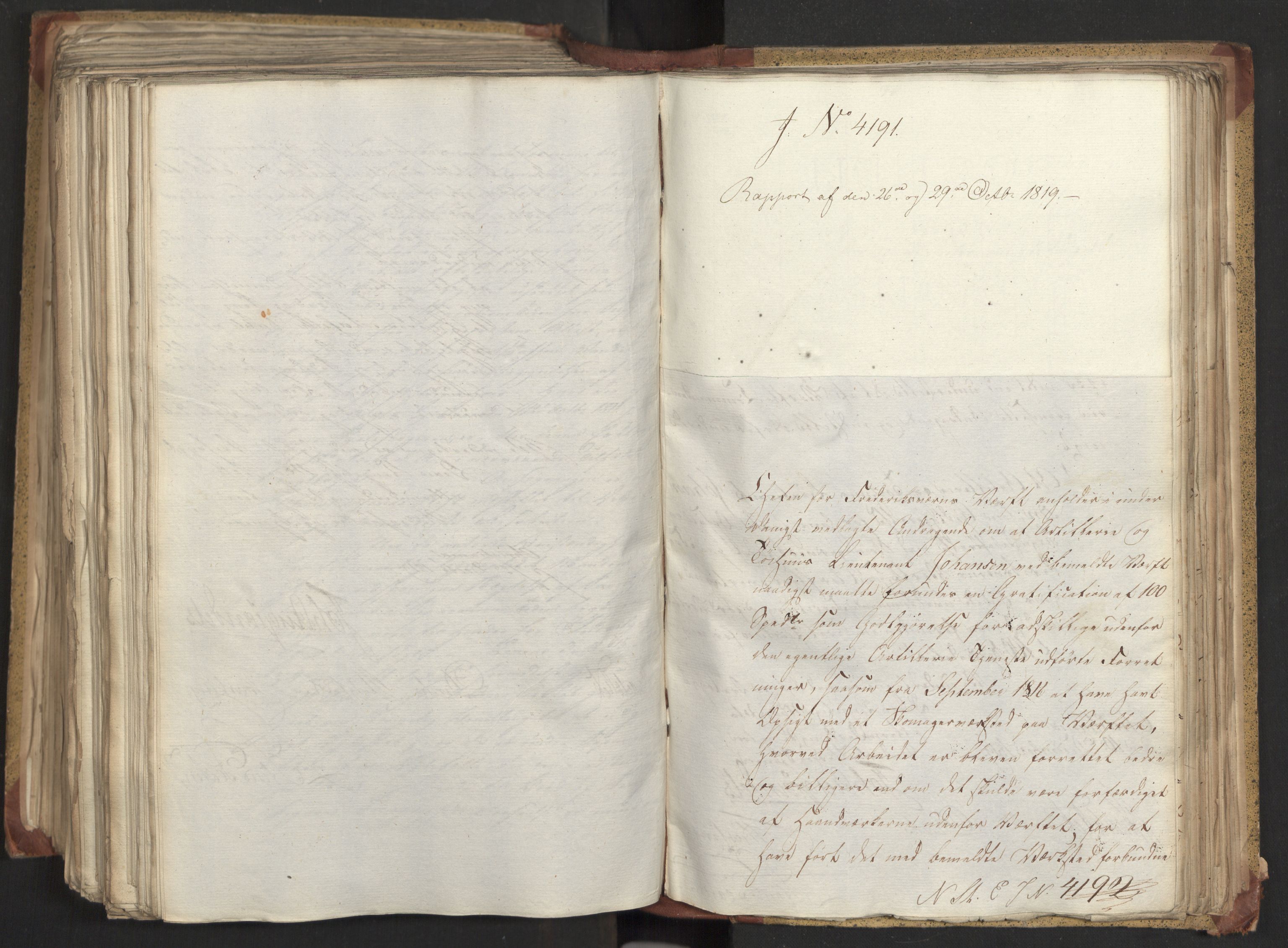 Statsrådsavdelingen i Stockholm, AV/RA-S-1003/D/Da/L0020: Regjeringsinnstillinger nr. 4053-4232, 1819, p. 439