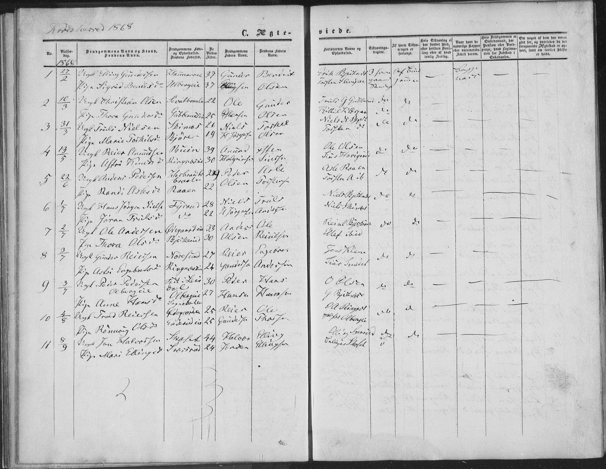 Sigdal kirkebøker, AV/SAKO-A-245/F/Fa/L0009b: Parish register (official) no. I 9B, 1860-1871, p. 339