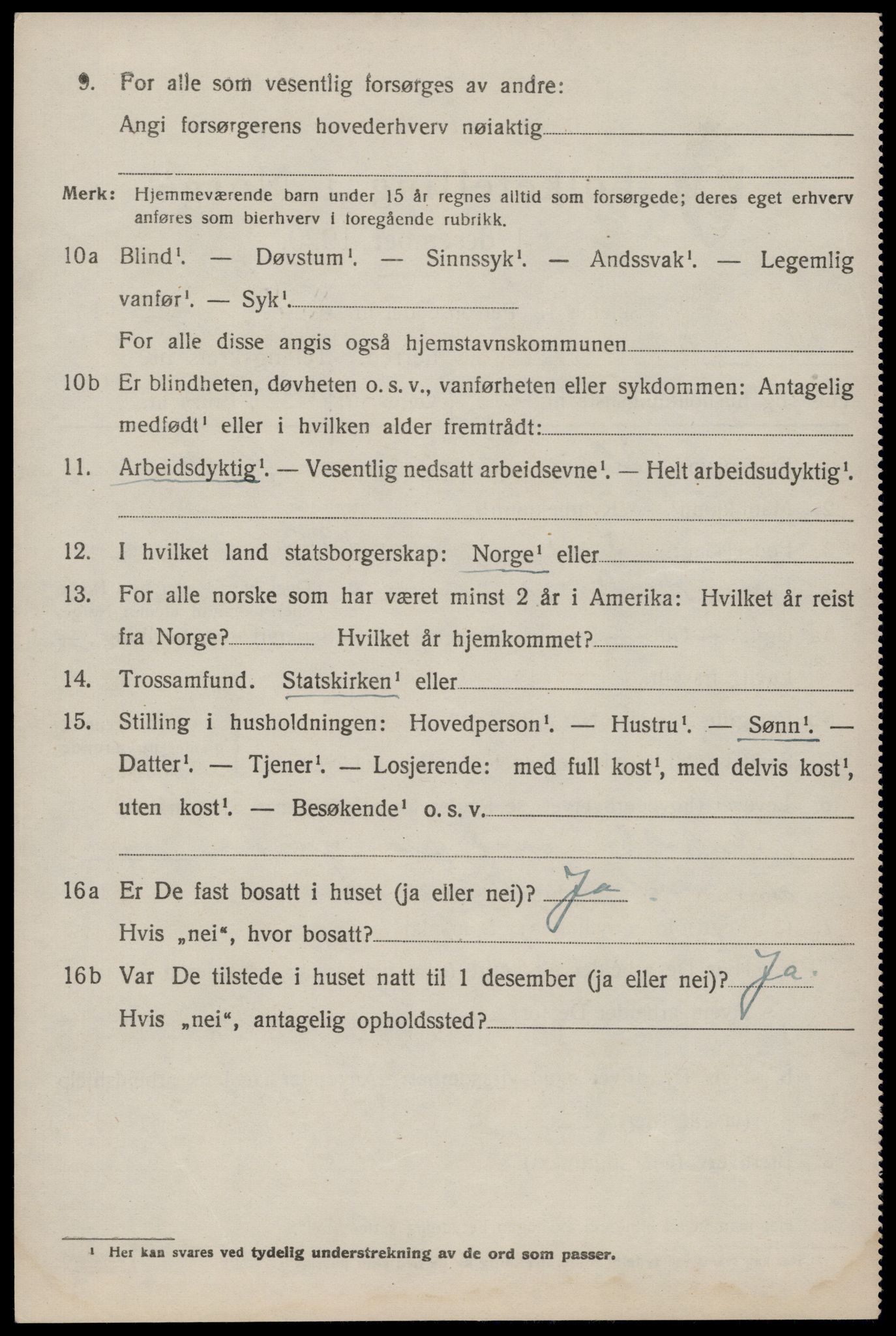 SAKO, 1920 census for Vinje, 1920, p. 1622