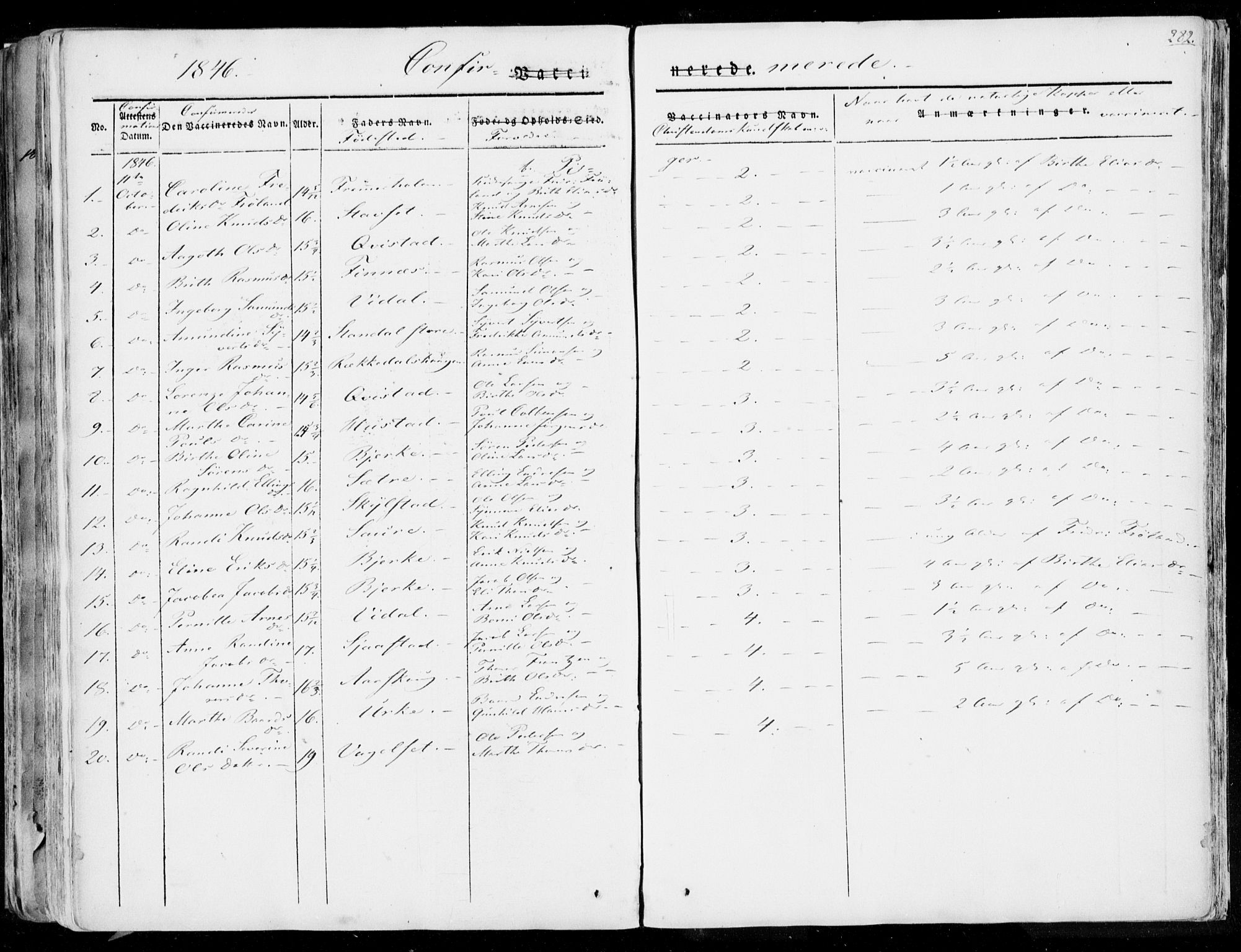 Ministerialprotokoller, klokkerbøker og fødselsregistre - Møre og Romsdal, AV/SAT-A-1454/515/L0208: Parish register (official) no. 515A04, 1830-1846, p. 282