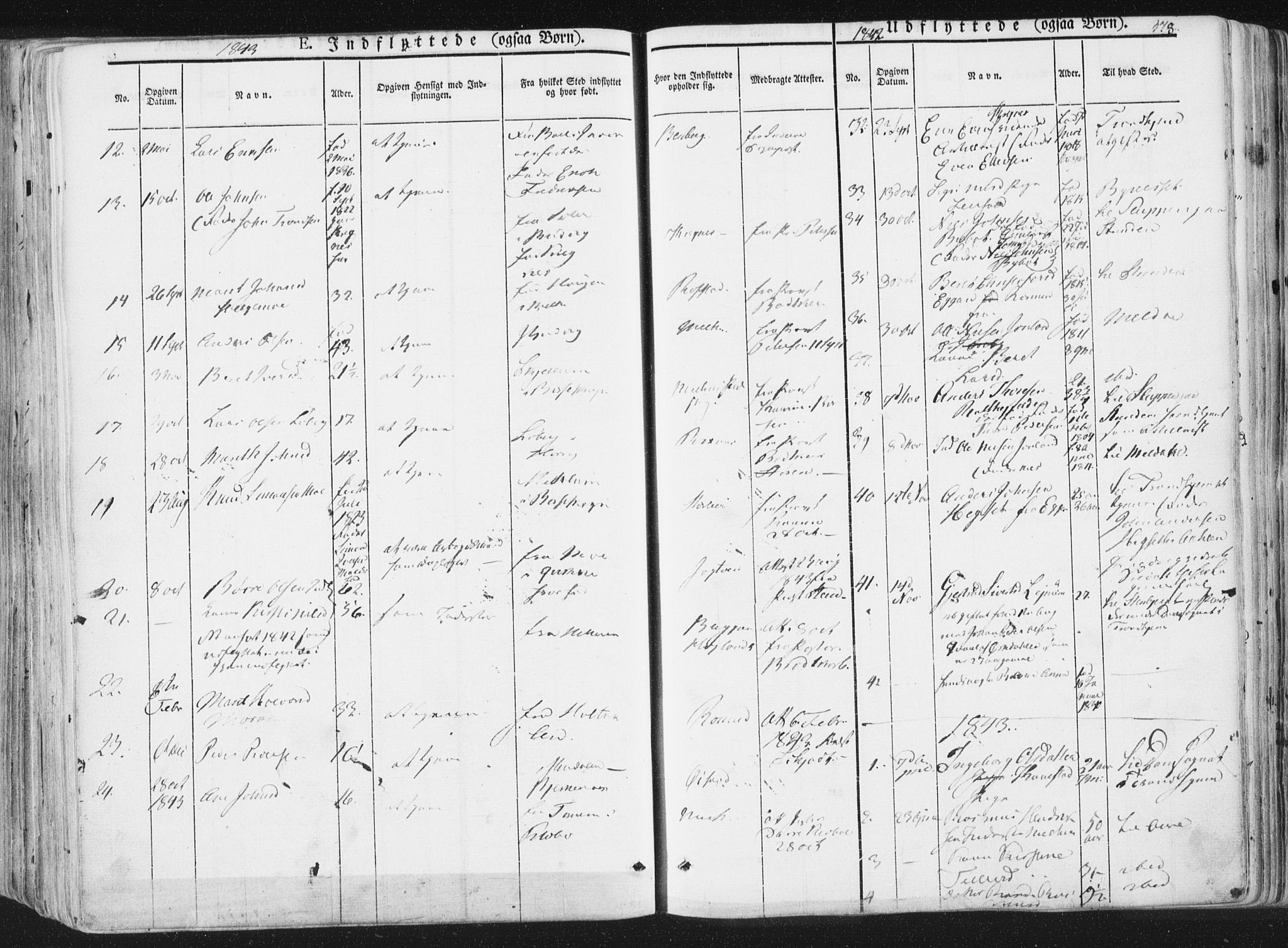 Ministerialprotokoller, klokkerbøker og fødselsregistre - Sør-Trøndelag, SAT/A-1456/691/L1074: Parish register (official) no. 691A06, 1842-1852, p. 378