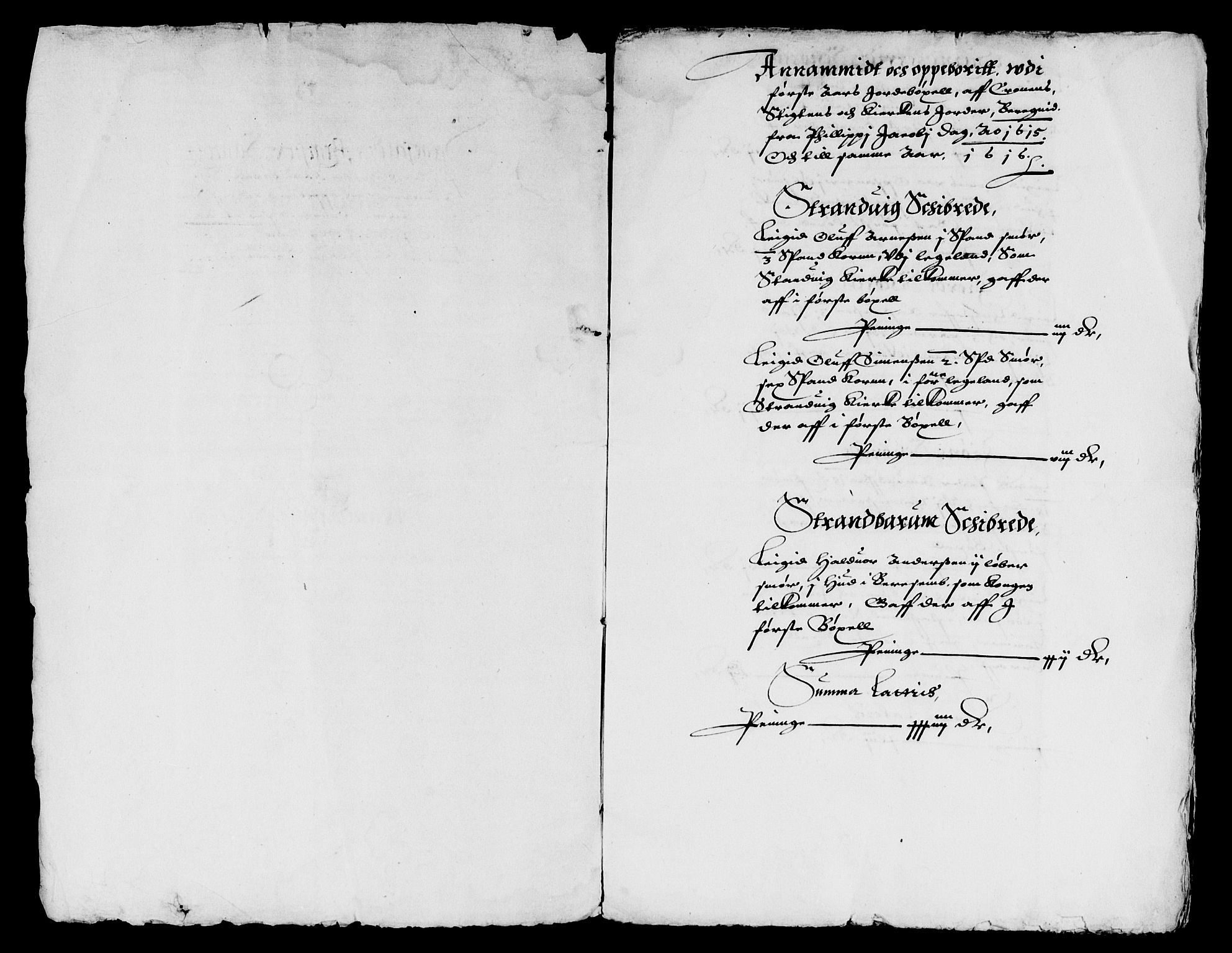 Rentekammeret inntil 1814, Reviderte regnskaper, Lensregnskaper, AV/RA-EA-5023/R/Rb/Rbt/L0019: Bergenhus len, 1615-1616