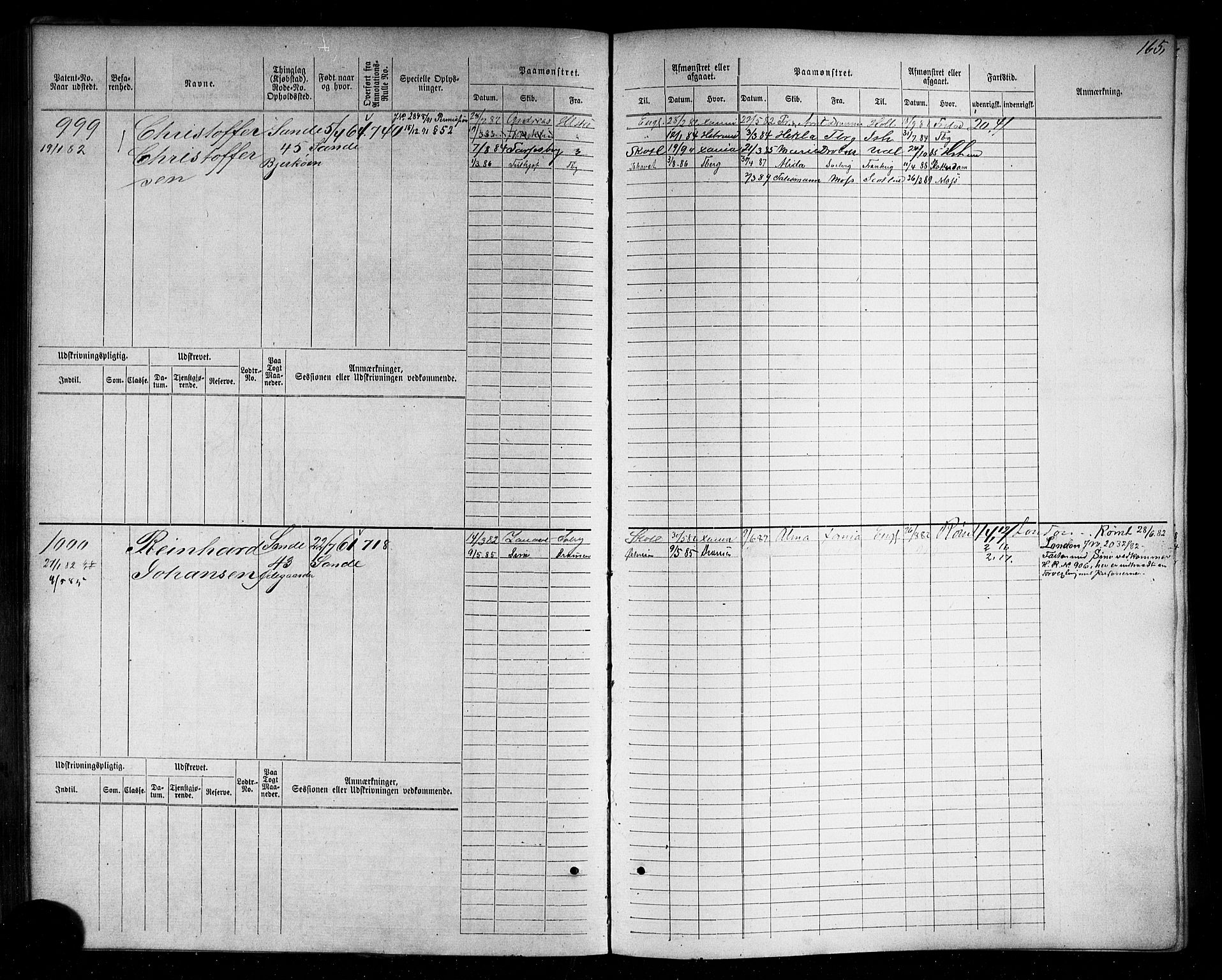 Holmestrand innrulleringskontor, SAKO/A-1151/F/Fc/L0004: Hovedrulle, 1872-1913, p. 203