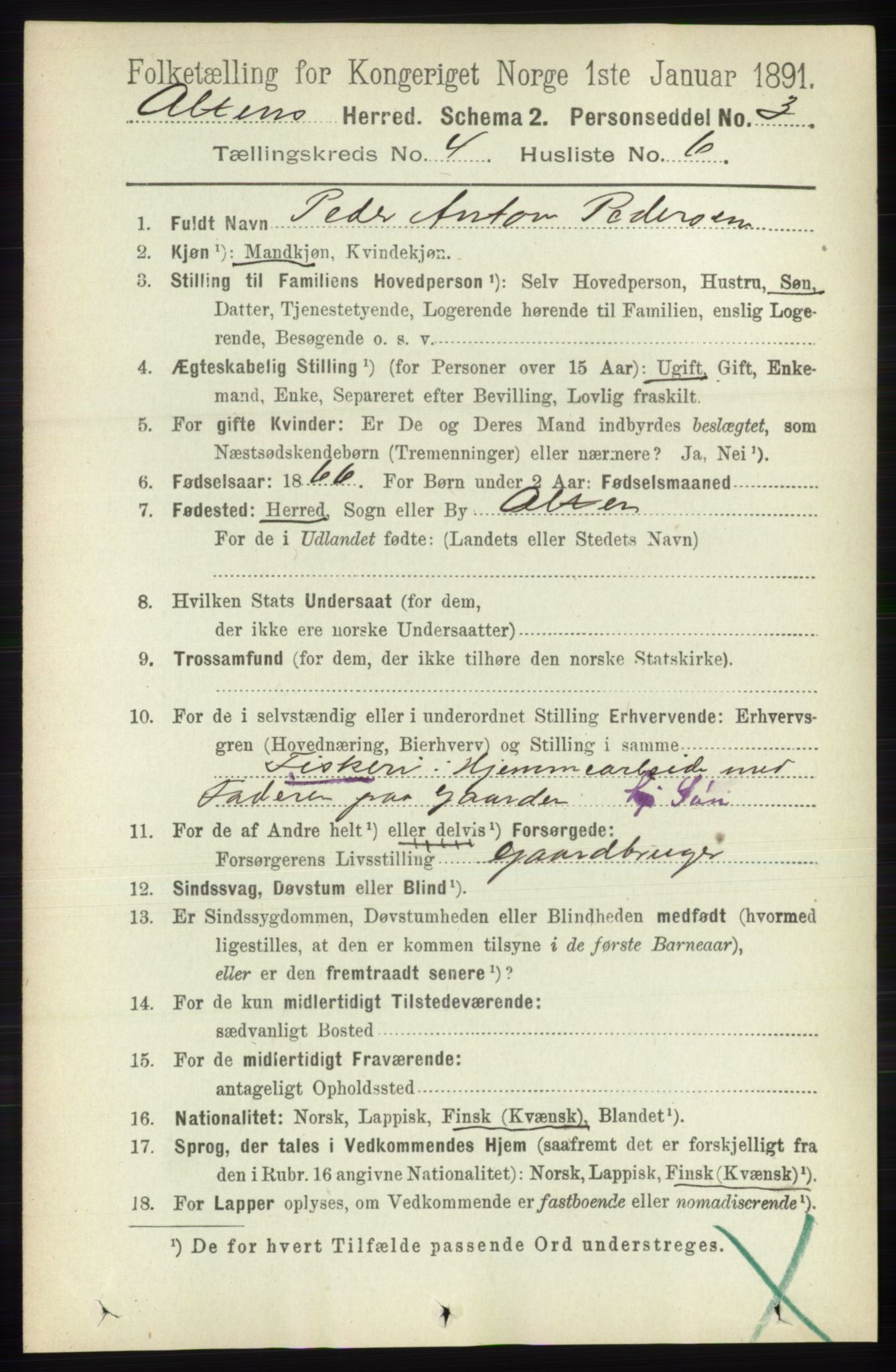 RA, 1891 census for 2012 Alta, 1891, p. 1390