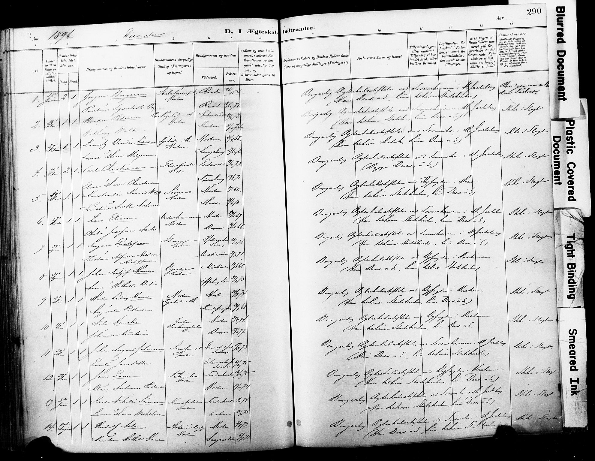 Horten kirkebøker, AV/SAKO-A-348/F/Fa/L0005: Parish register (official) no. 5, 1896-1904, p. 290