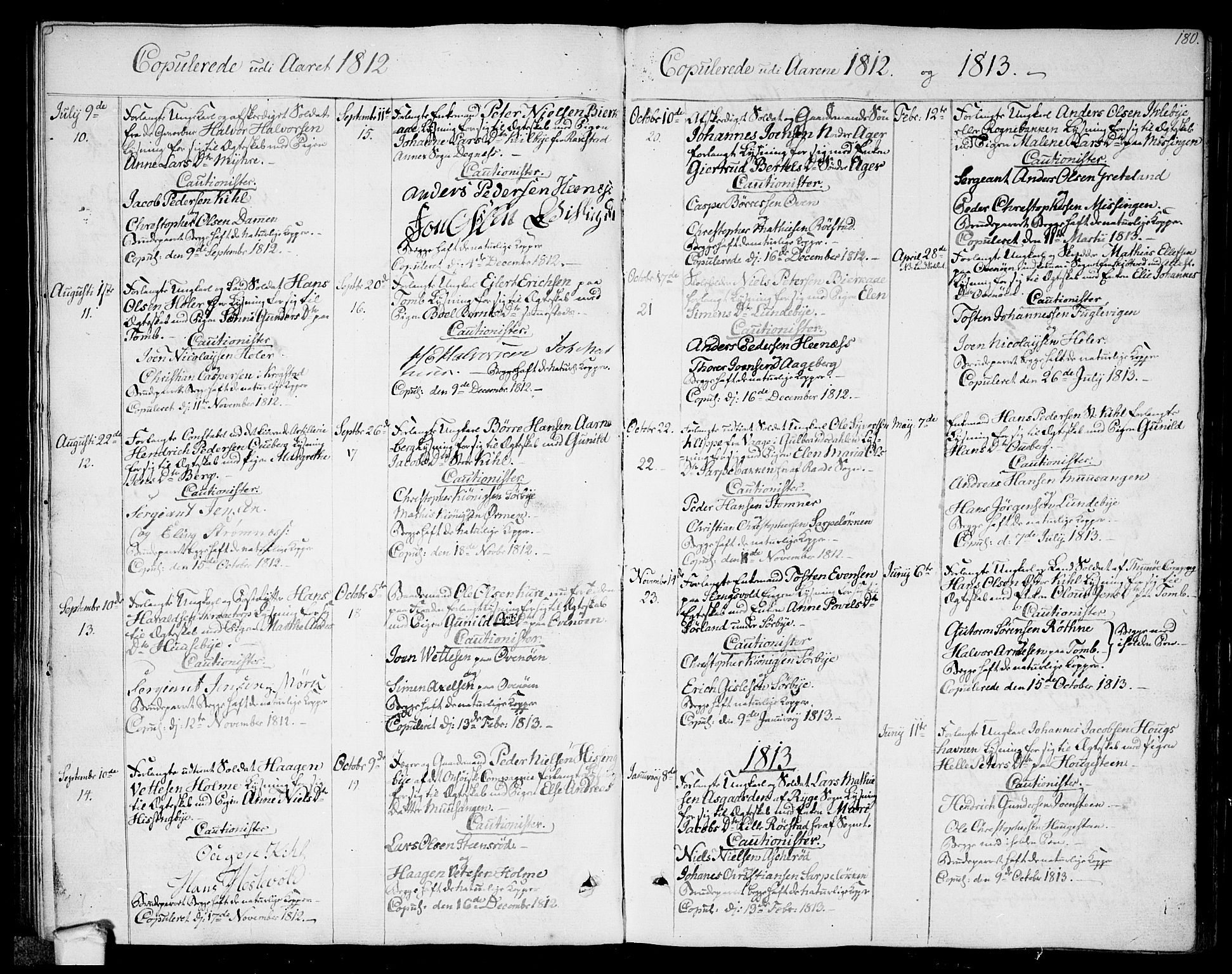 Råde prestekontor kirkebøker, AV/SAO-A-2009/F/Fa/L0003: Parish register (official) no. 3, 1806-1814, p. 180