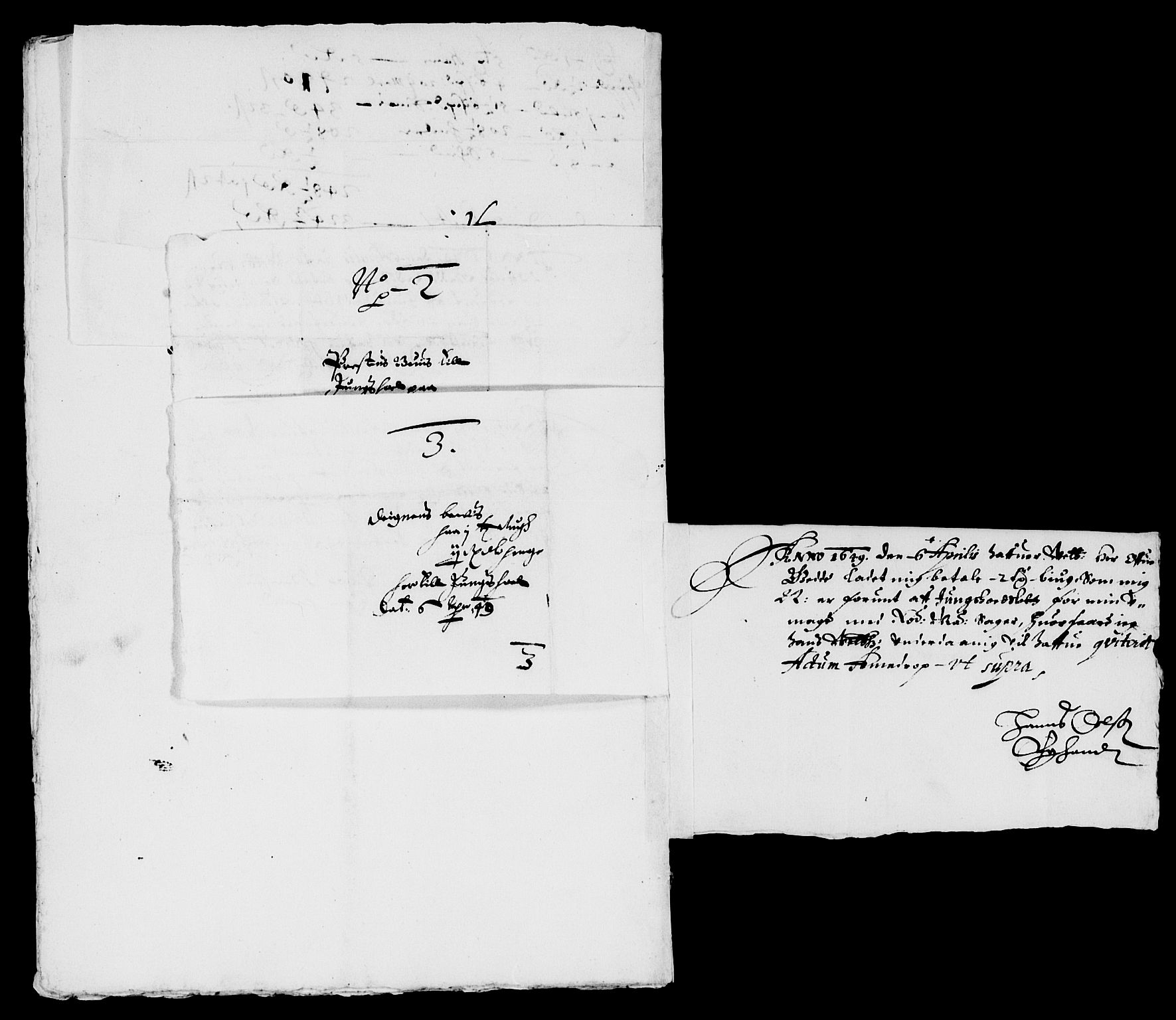 Rentekammeret inntil 1814, Reviderte regnskaper, Lensregnskaper, AV/RA-EA-5023/R/Rb/Rbp/L0034: Bratsberg len, 1647-1649