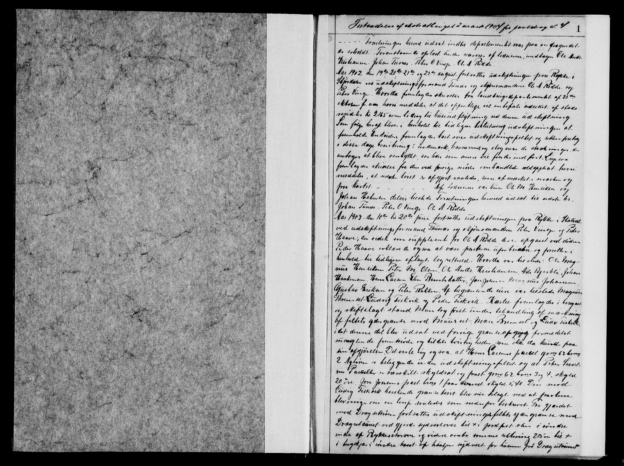 Stjør- og Verdal sorenskriveri, AV/SAT-A-4167/1/2/2C/L0037: Mortgage book no. 5, 1904-1905, p. 1