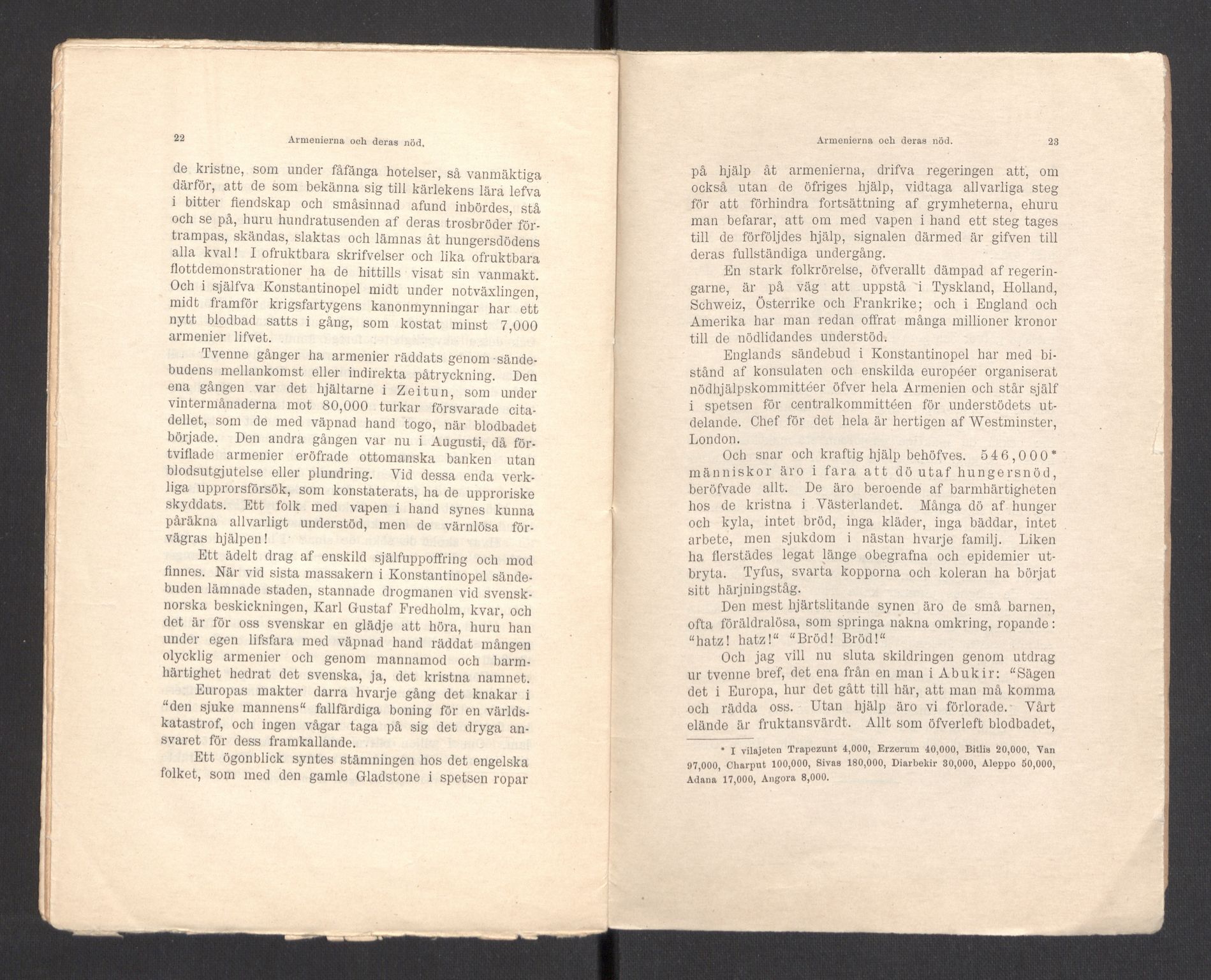 Kvinnelige Misjonsarbeidere, AV/RA-PA-0699/F/Fj/L0032/0002: Diverse /  Mindre  småskrifter, trykksaker, om Armenia, 1896-1905