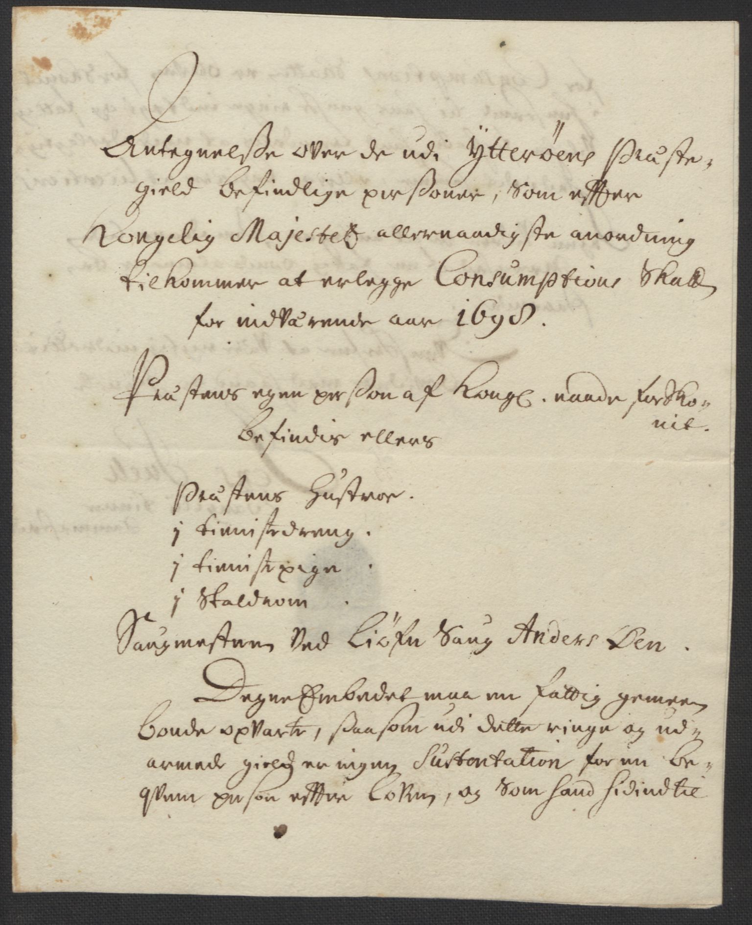 Rentekammeret inntil 1814, Reviderte regnskaper, Fogderegnskap, RA/EA-4092/R63/L4310: Fogderegnskap Inderøy, 1698-1699, p. 173