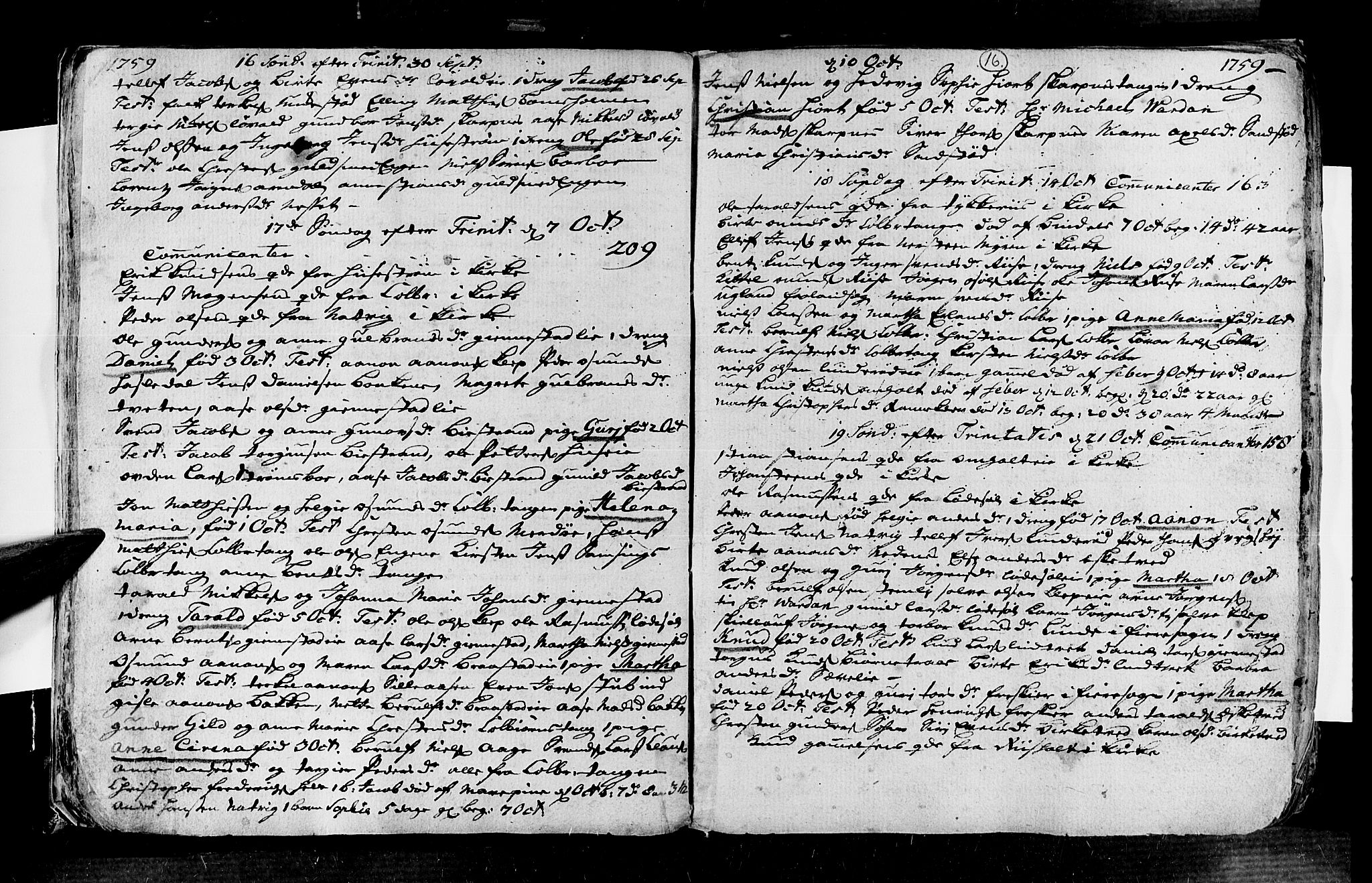 Øyestad sokneprestkontor, AV/SAK-1111-0049/F/Fa/L0006: Parish register (official) no. A 6, 1758-1776, p. 16