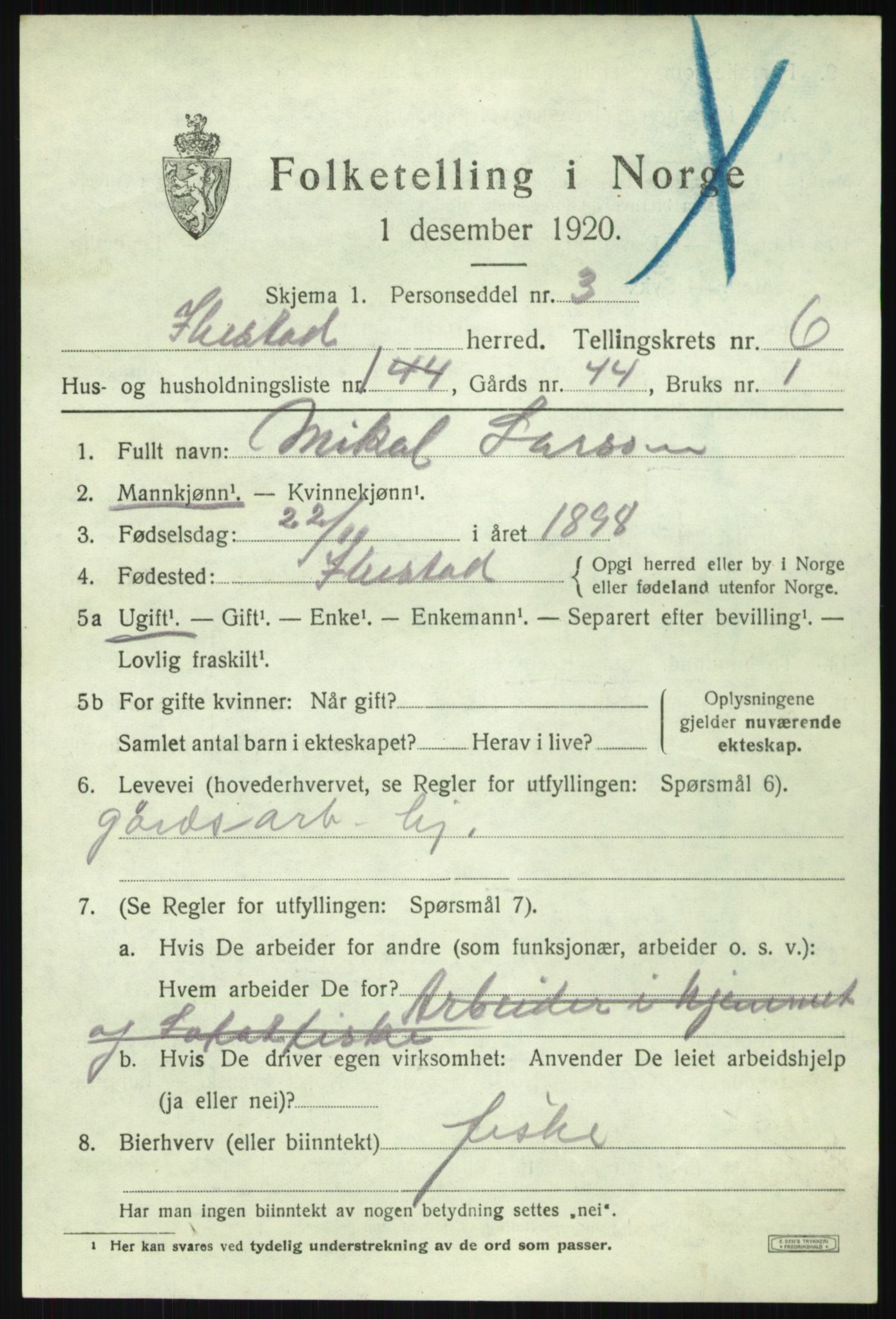 SATØ, 1920 census for Ibestad, 1920, p. 3947