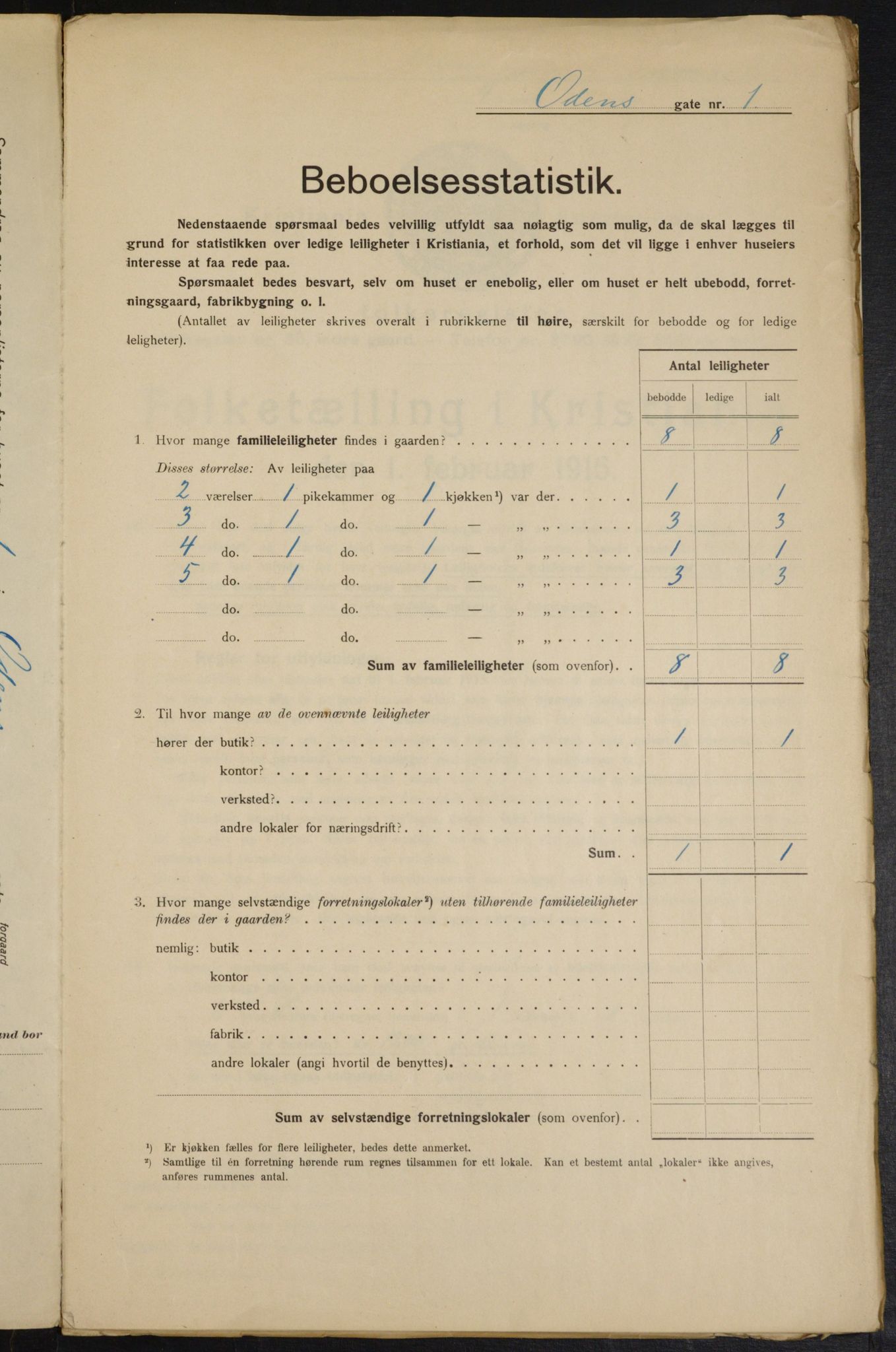 OBA, Municipal Census 1915 for Kristiania, 1915, p. 73865