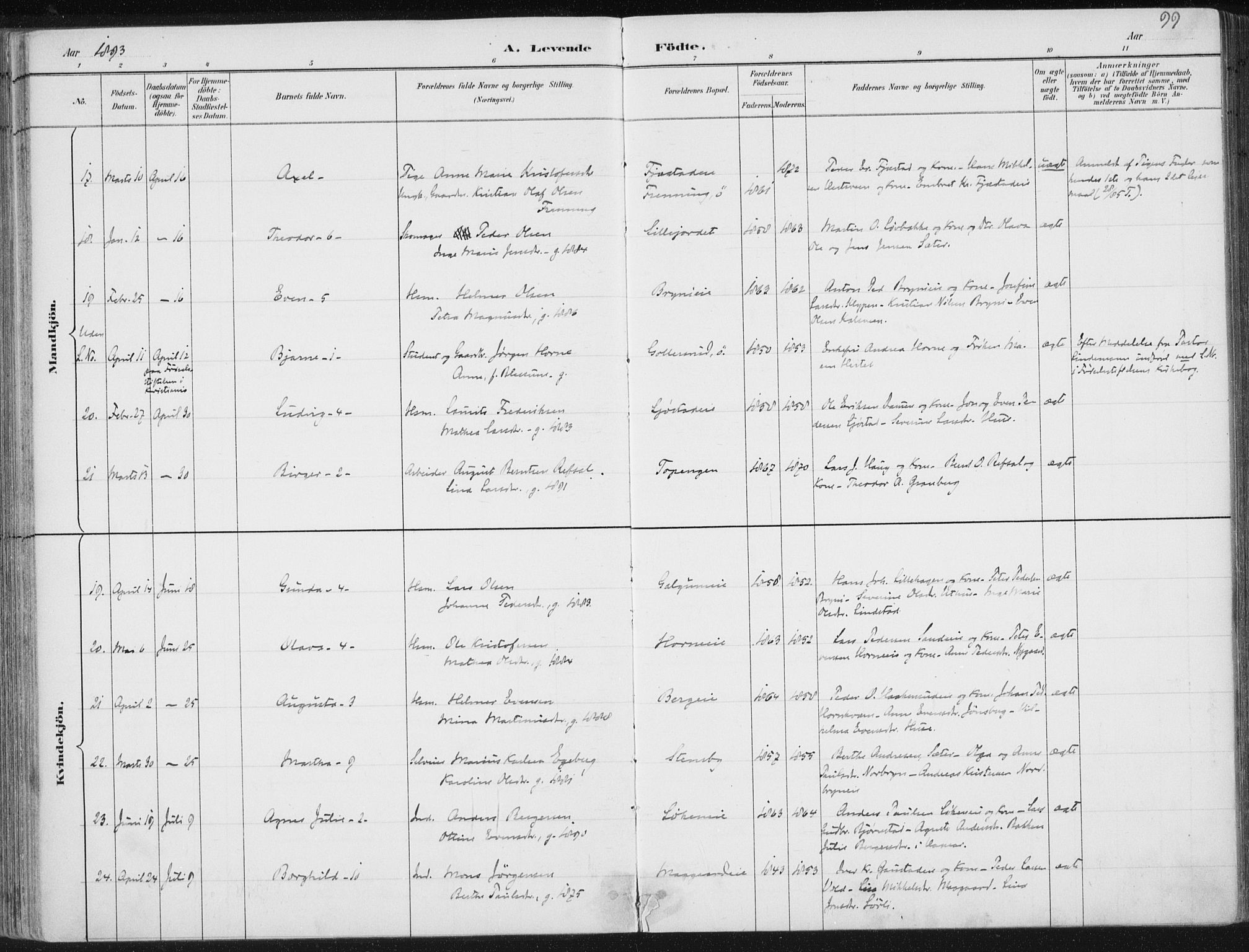 Romedal prestekontor, AV/SAH-PREST-004/K/L0010: Parish register (official) no. 10, 1880-1895, p. 99