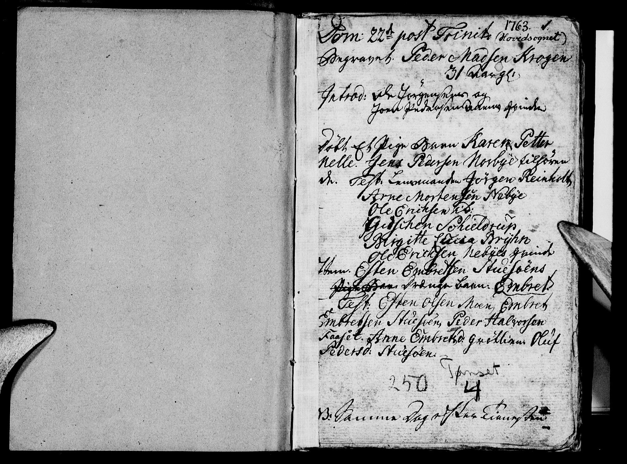 Tynset prestekontor, SAH/PREST-058/H/Ha/Haa/L0006: Parish register (official) no. 6, 1763-1779, p. 0-1