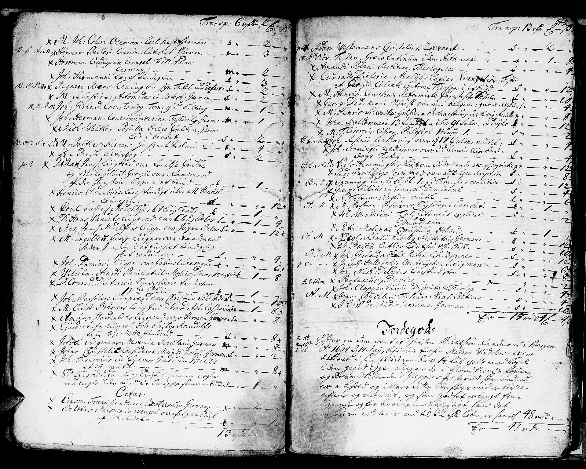 Sunnmøre prosti, AV/SAT-A-6501/I/I1/L0004: Skifteprotokoll, 1719-1731, p. 141b-142a