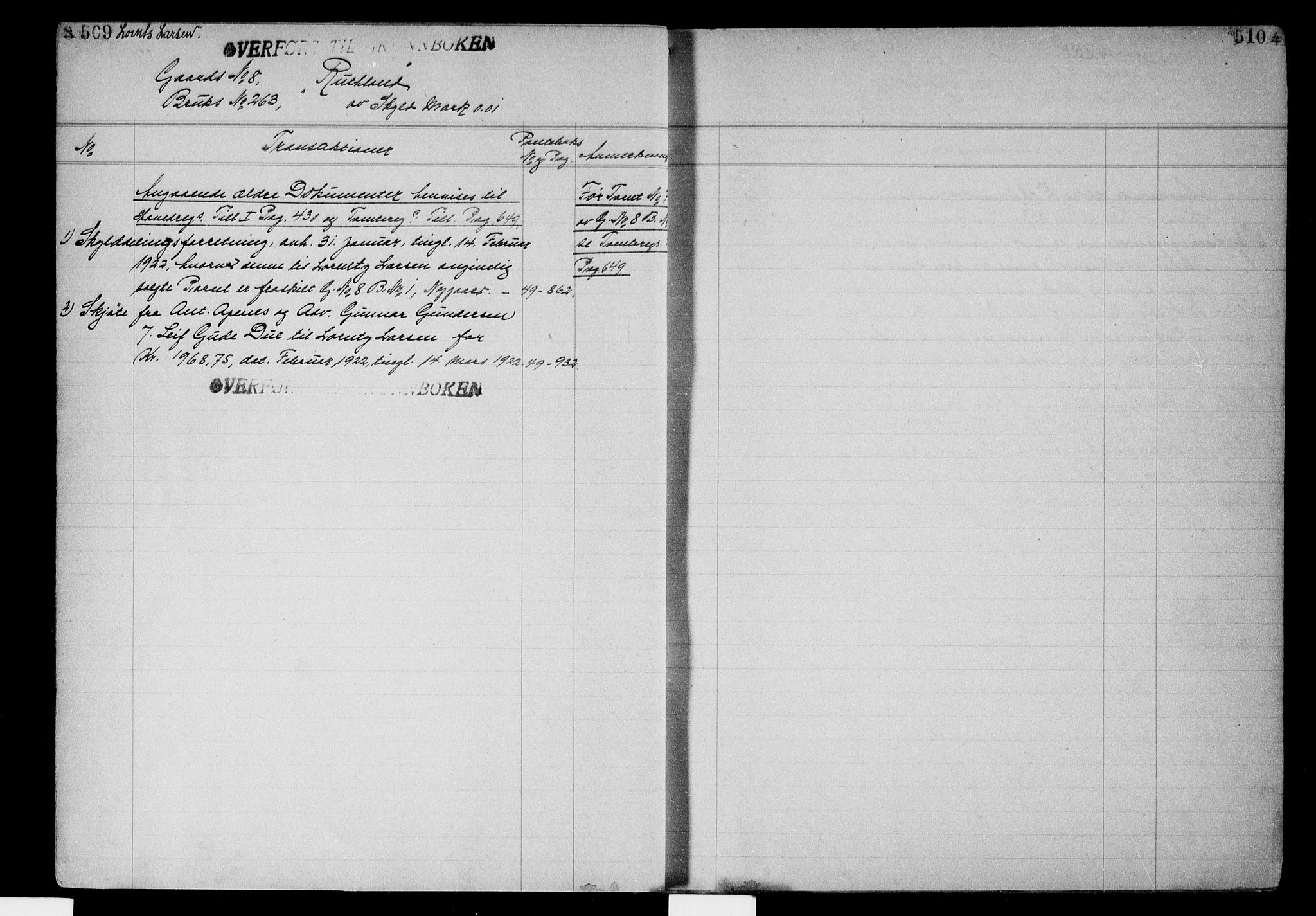 Onsøy sorenskriveri, SAO/A-10474/G/Gb/Gba/L0003: Mortgage register no. I A-3, 1922, p. 509-510