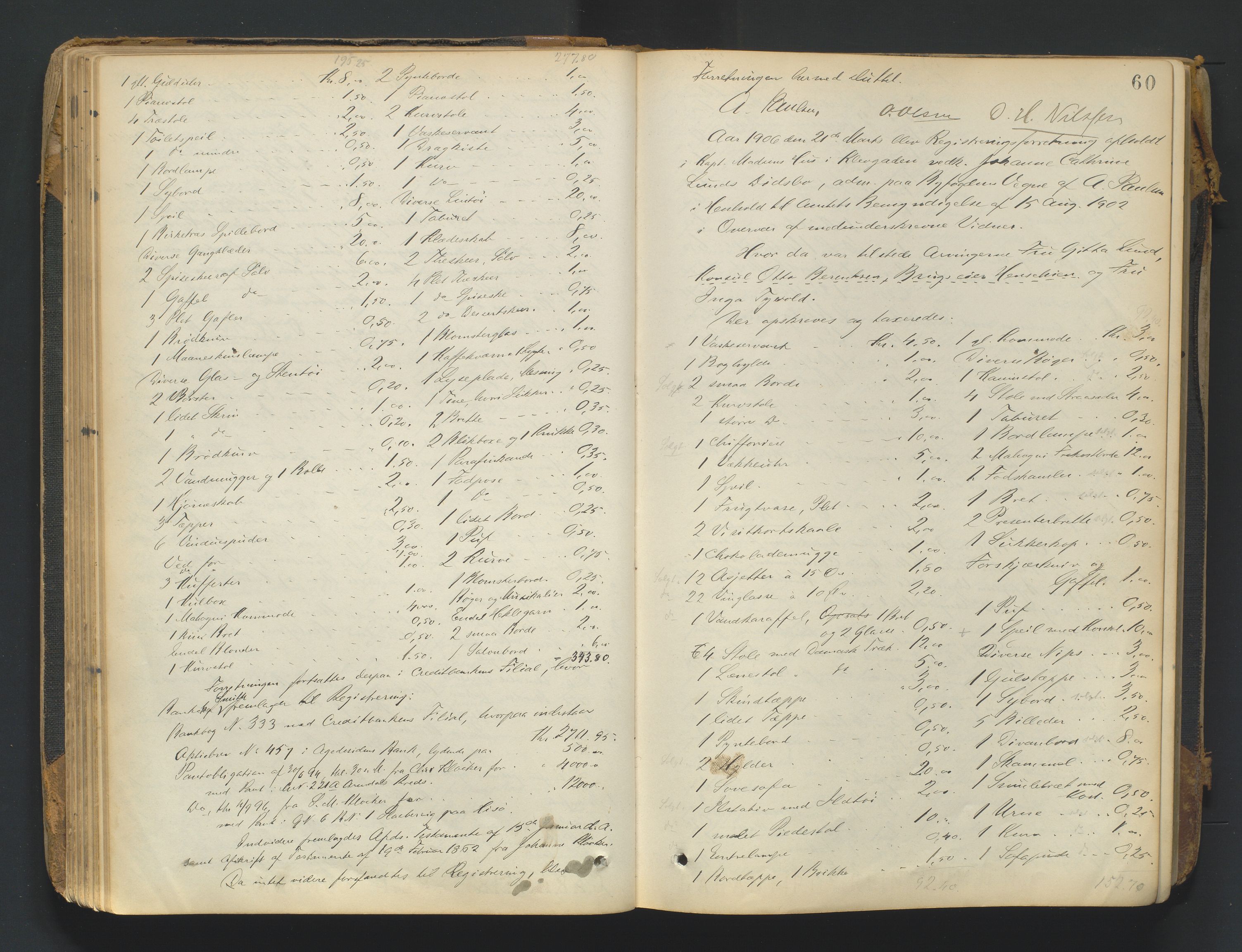 Arendal byfogd, AV/SAK-1222-0001/H/Hc/L0037: Skifteregistreringsprotokoll nr. 35, 1903-1926, p. 59b-60a