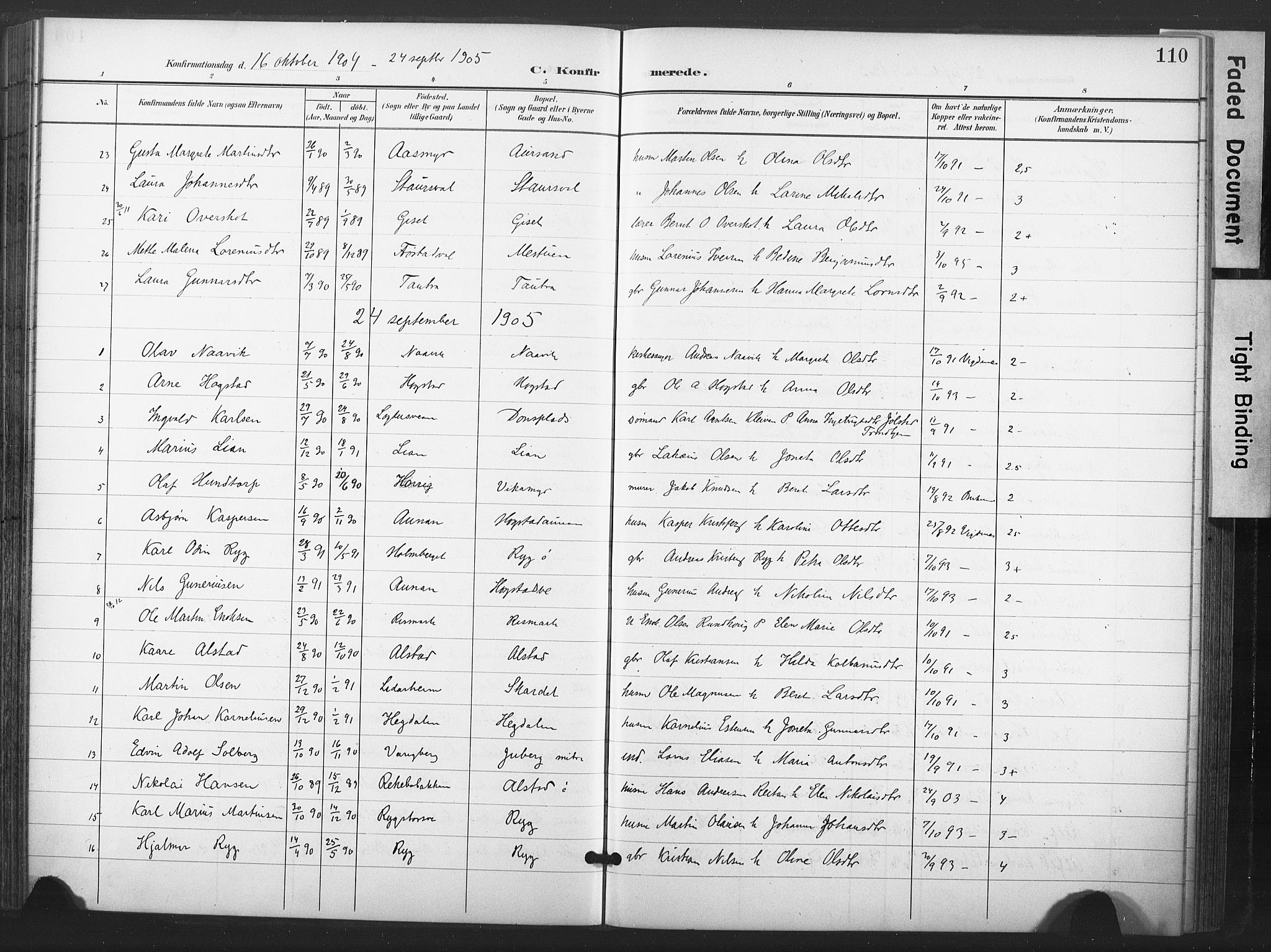 Ministerialprotokoller, klokkerbøker og fødselsregistre - Nord-Trøndelag, SAT/A-1458/713/L0122: Parish register (official) no. 713A11, 1899-1910, p. 110