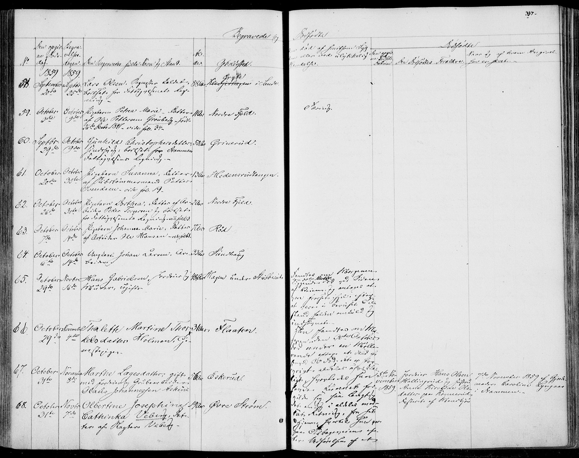 Skoger kirkebøker, SAKO/A-59/F/Fa/L0003: Parish register (official) no. I 3, 1842-1861, p. 337