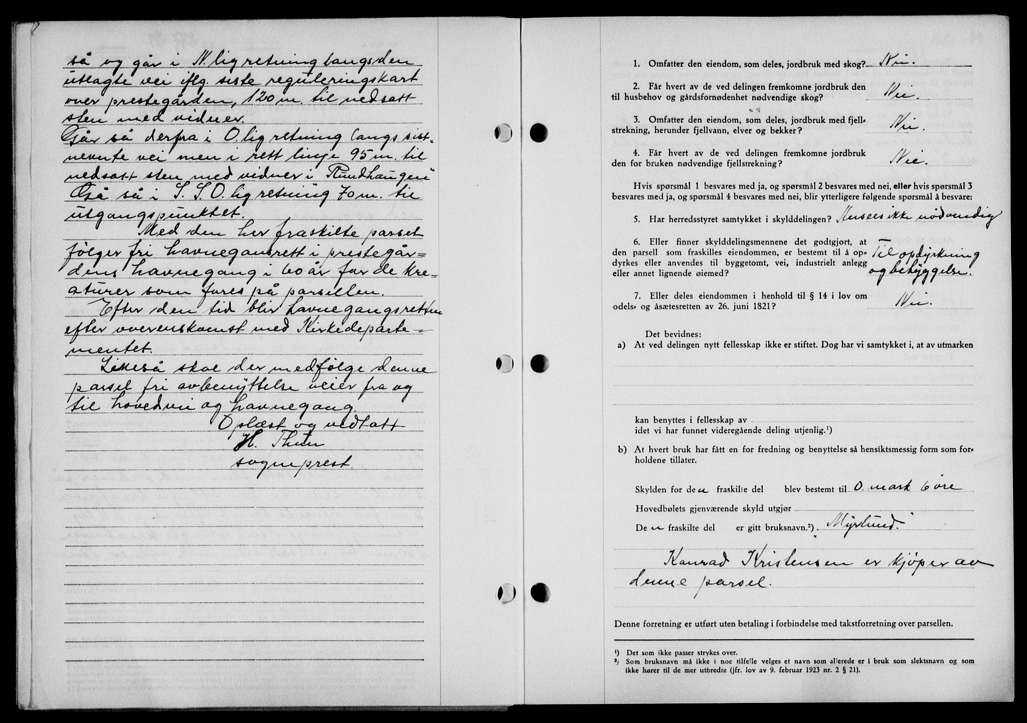 Lofoten sorenskriveri, SAT/A-0017/1/2/2C/L0006a: Mortgage book no. 6a, 1939-1939, Diary no: : 1677/1939